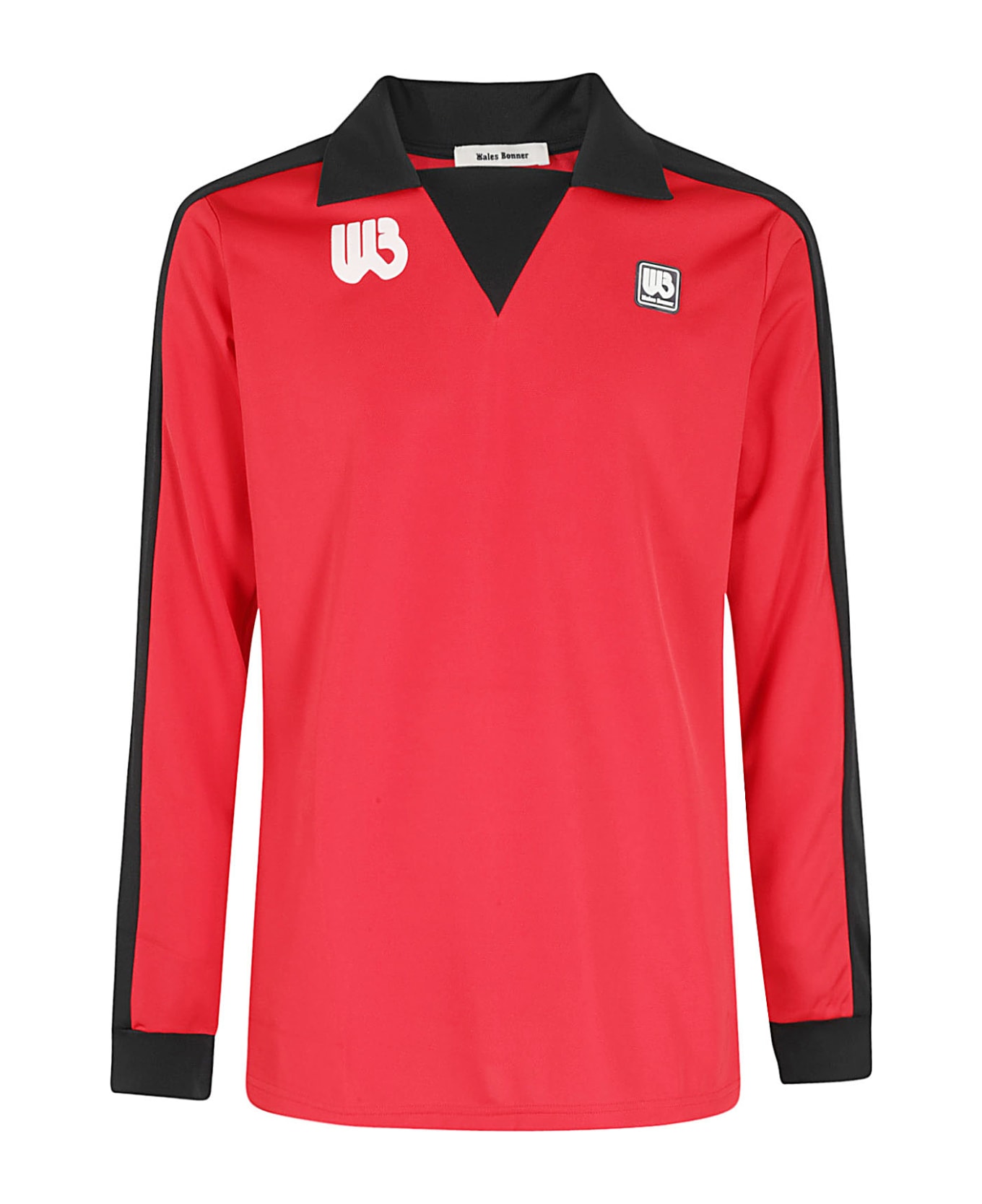 Wales Bonner Home Jersey - Red And Black