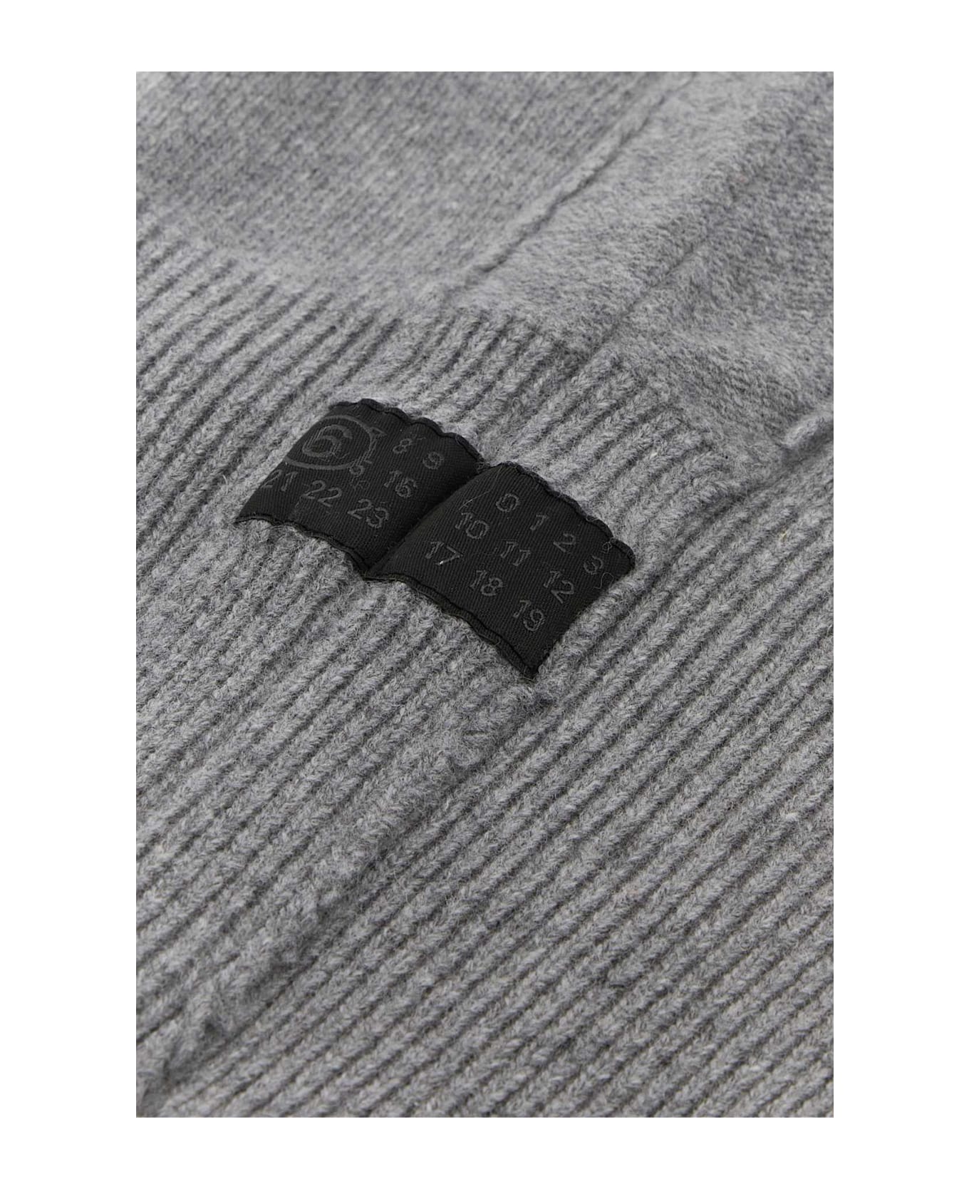 MM6 Maison Margiela Grey Wool Blend Balaclava - GREY MELANGE