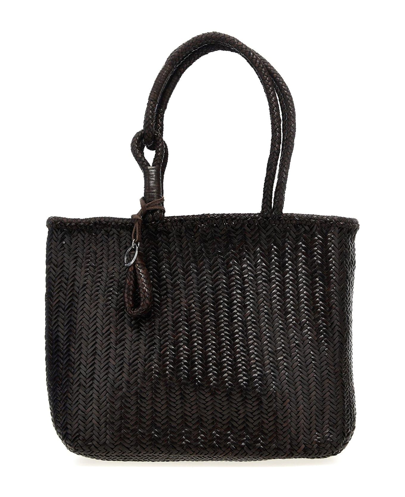 Lemaire Chevron Woven Tote Bag - Ristretto