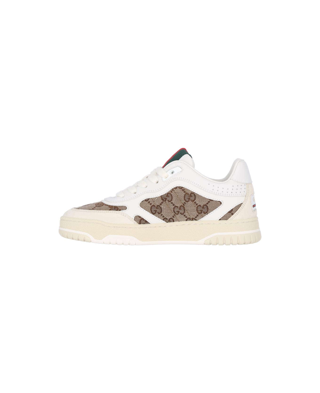 Gucci 're-web' Sneakers - IVORY/BEIGE EBONY