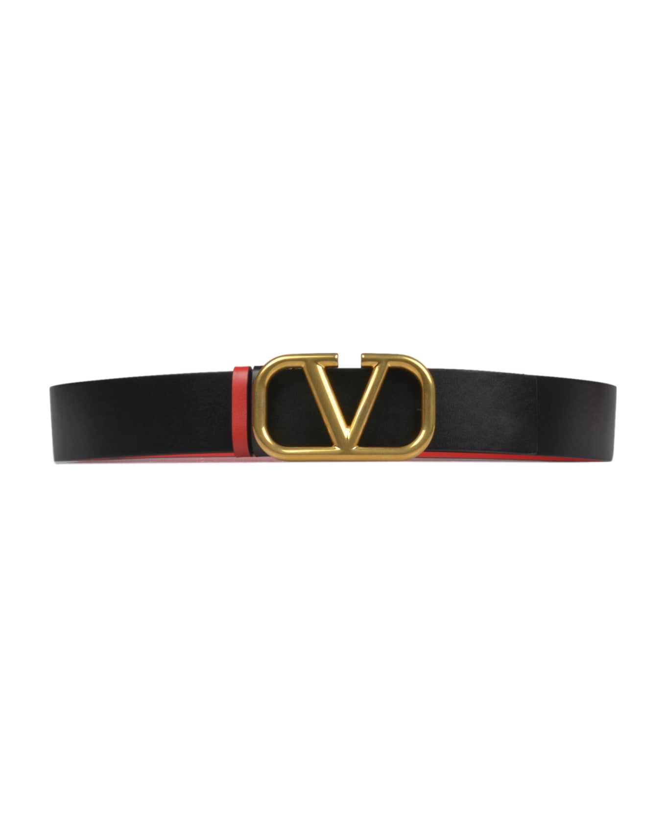 Valentino Garavani Vlogo Reversible Belt - Black