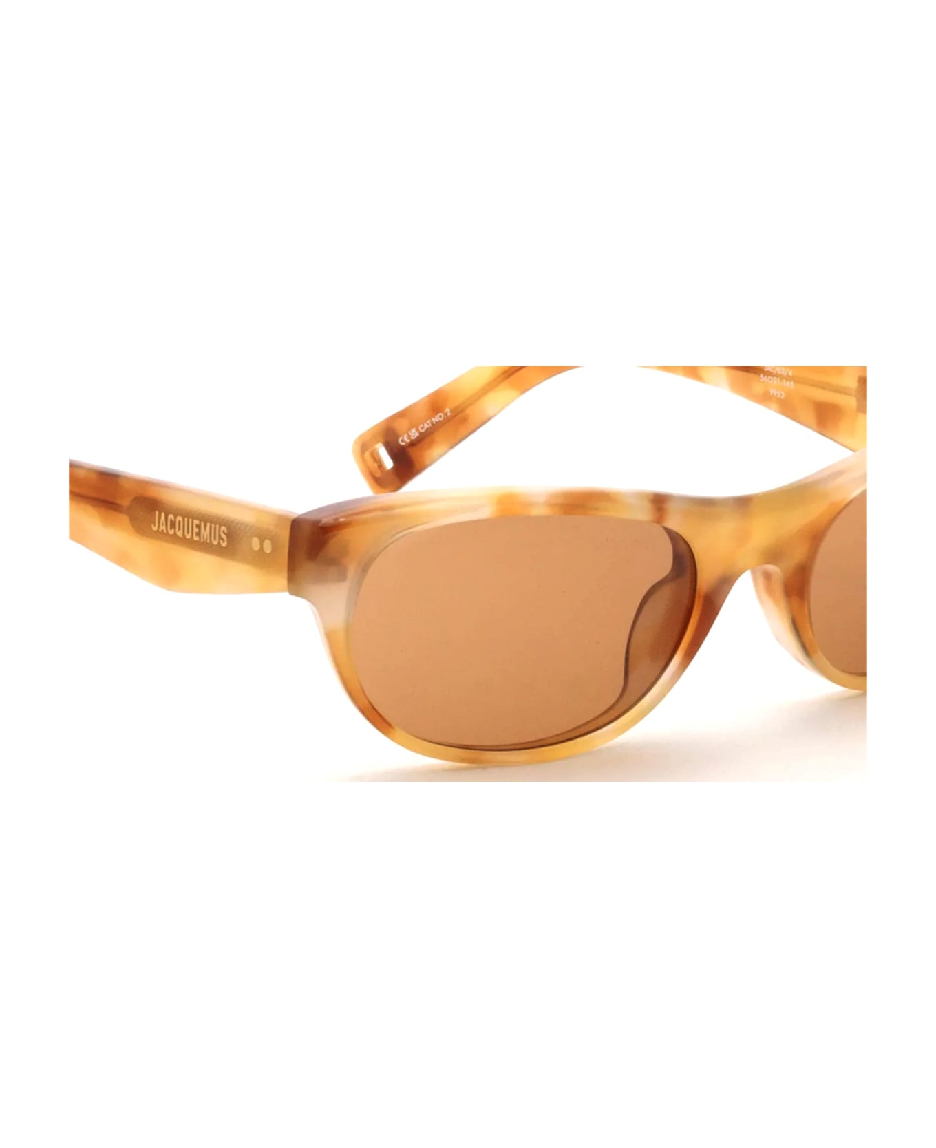 Jacquemus Sole - Beige T-shell / Tobacco Lens Sunglasses - Tortoise