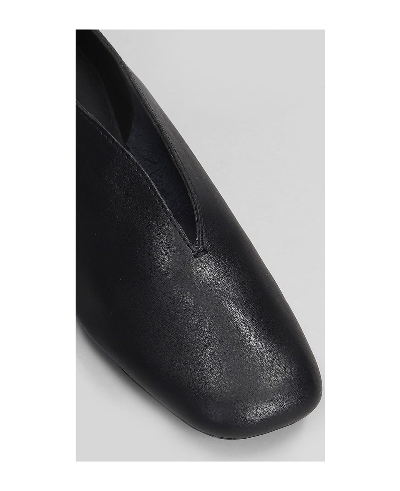 Camper Casi Myra Ballet Flats In Black Leather - black