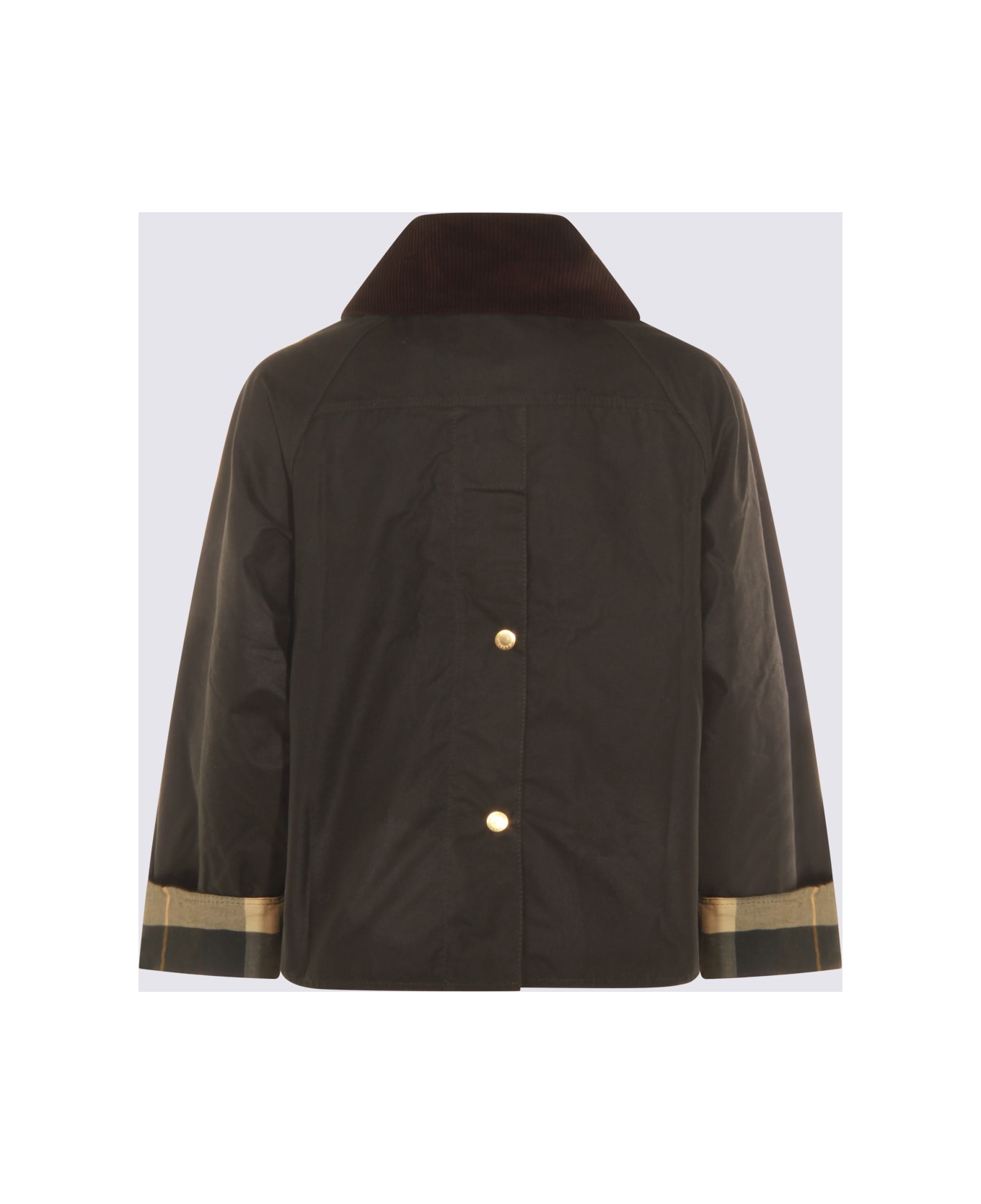 Barbour Green Cotton Casual Jacket - SAGE