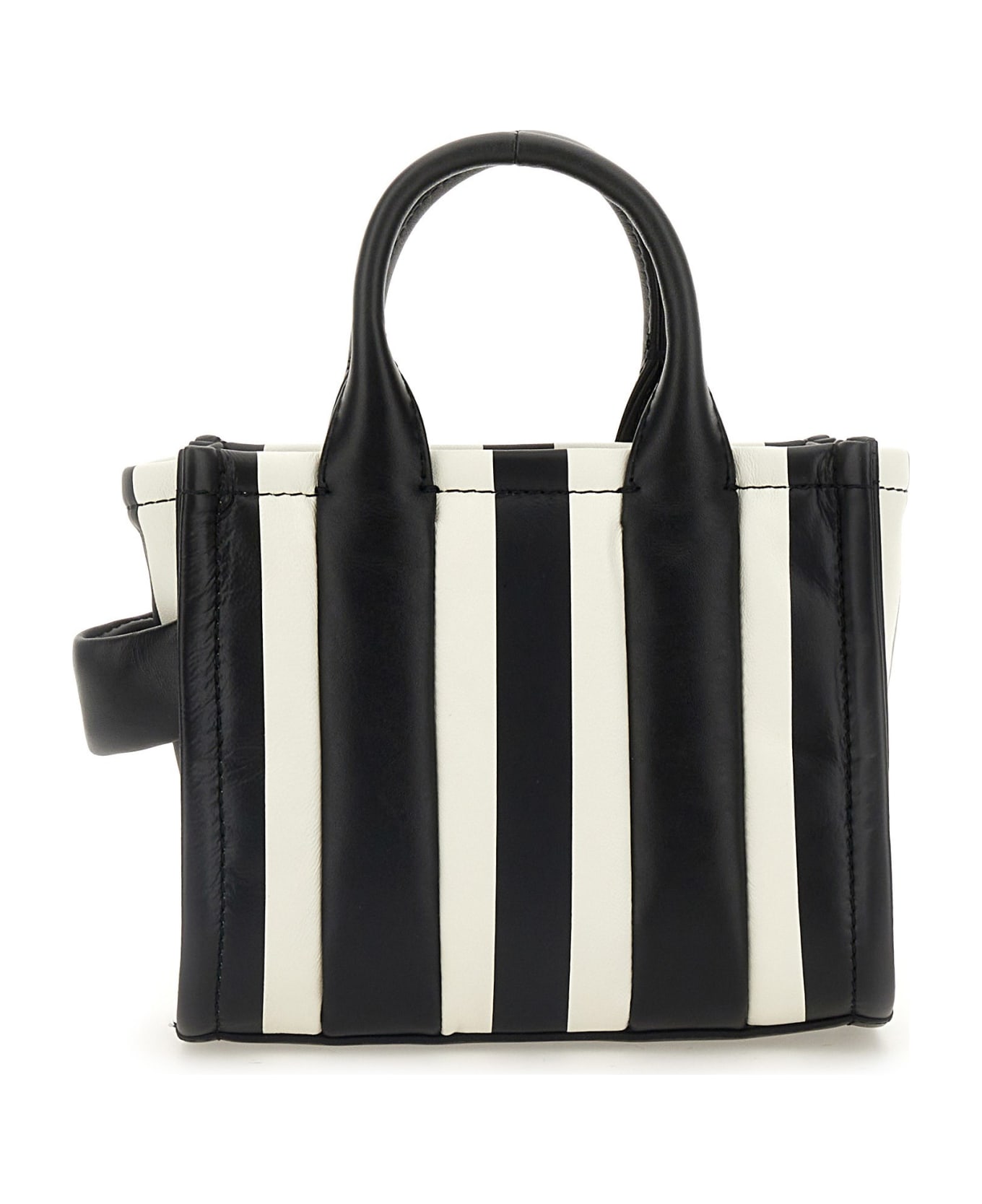 Marc Jacobs The Mini Tote Bag Leather - Black White トートバッグ