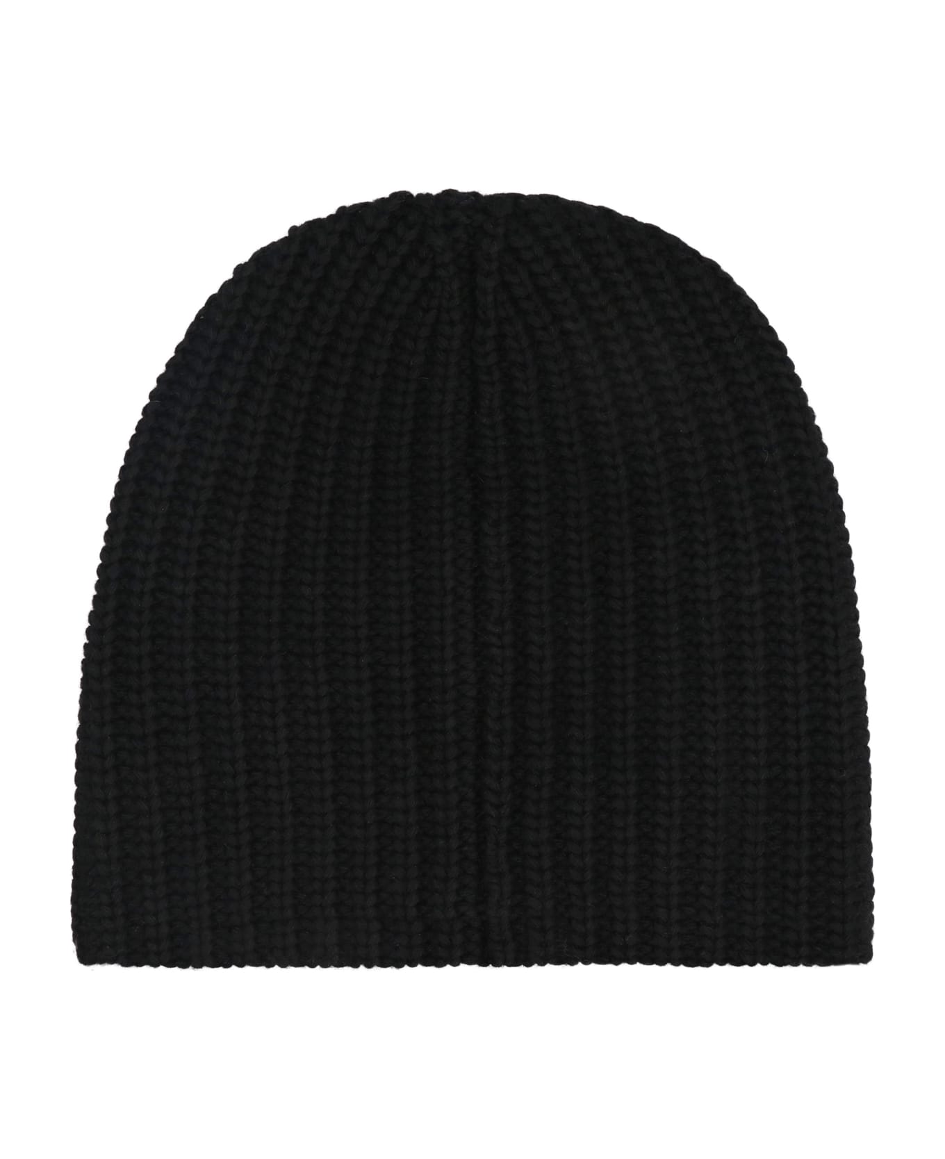 Dsquared2 Ribbed Knit Beanie - black 帽子