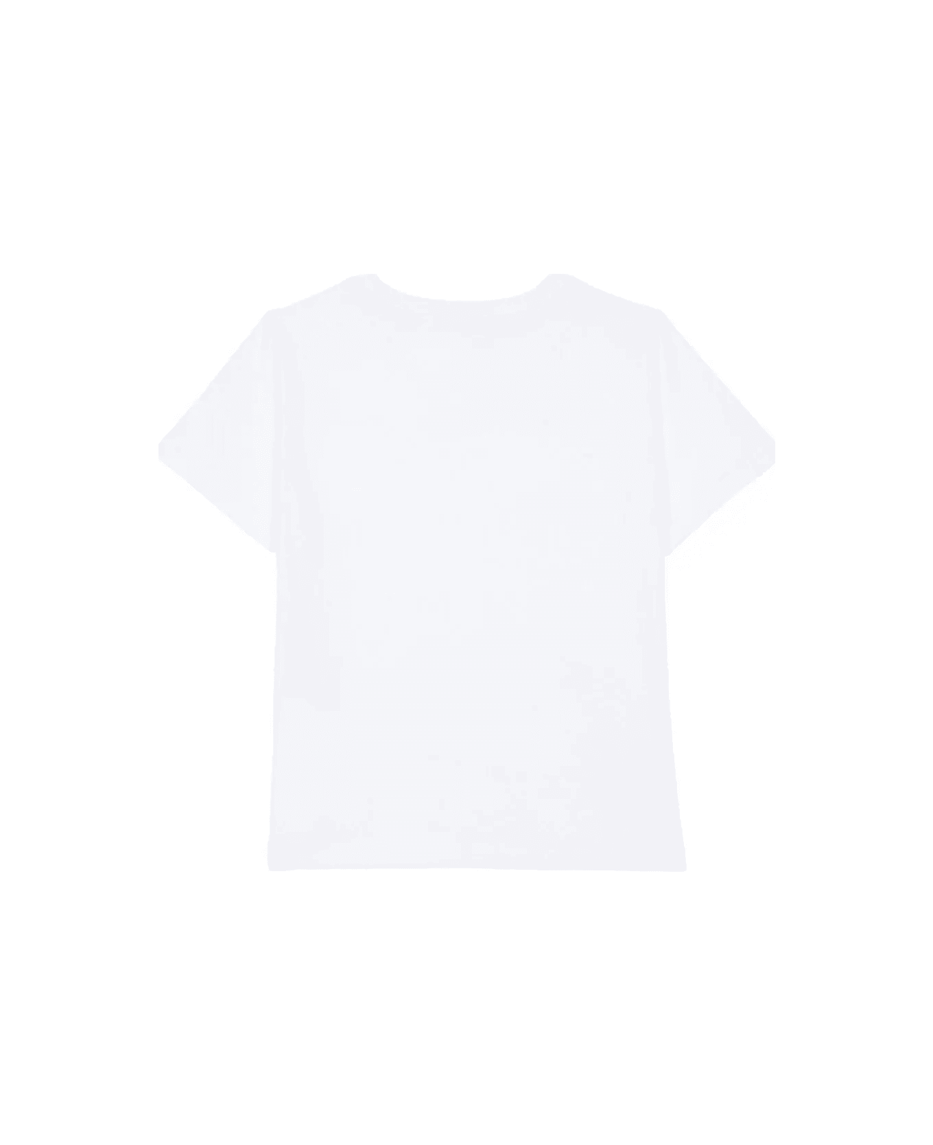 Balmain T-shirt With Logo Plaque - White