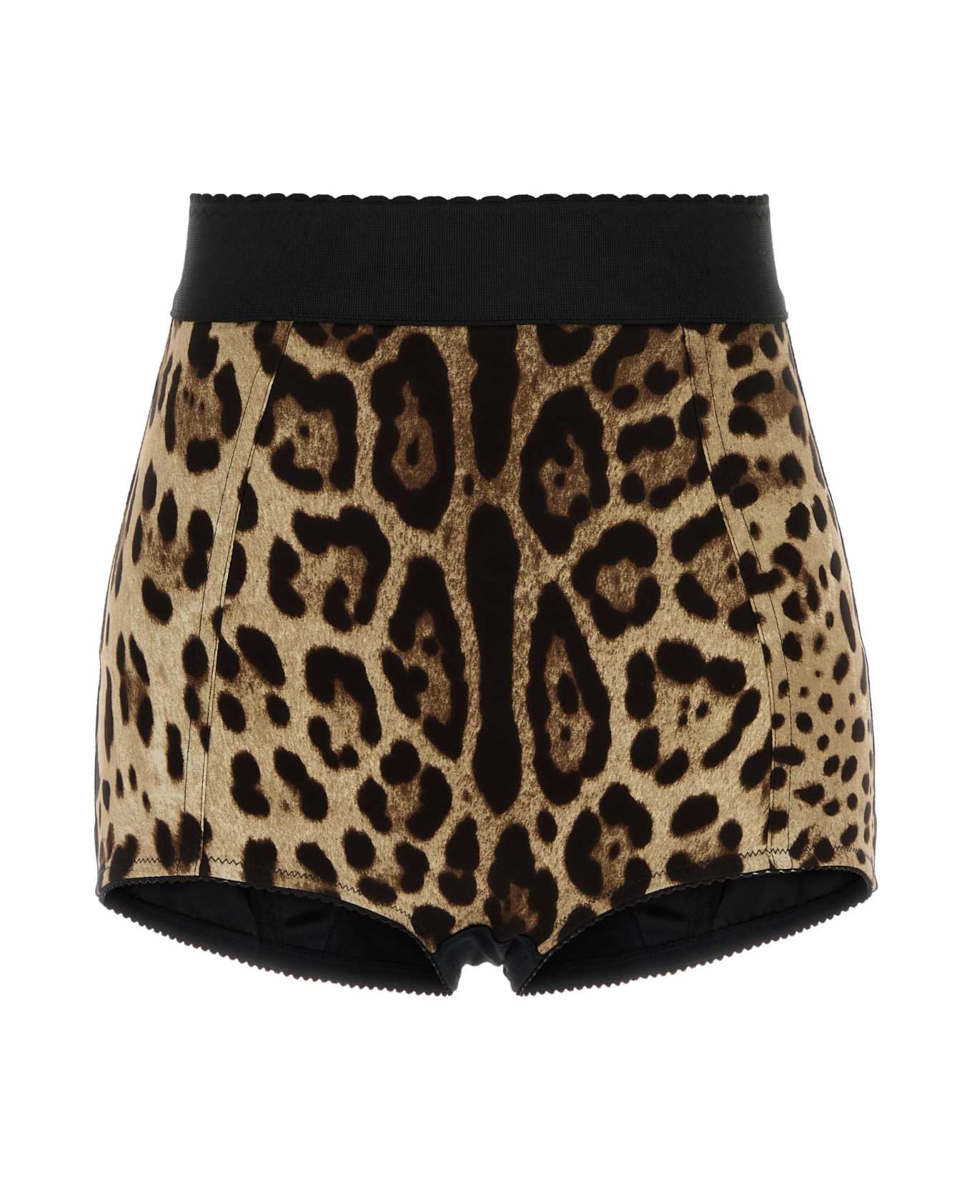 Printed Stretch Silk Shorts