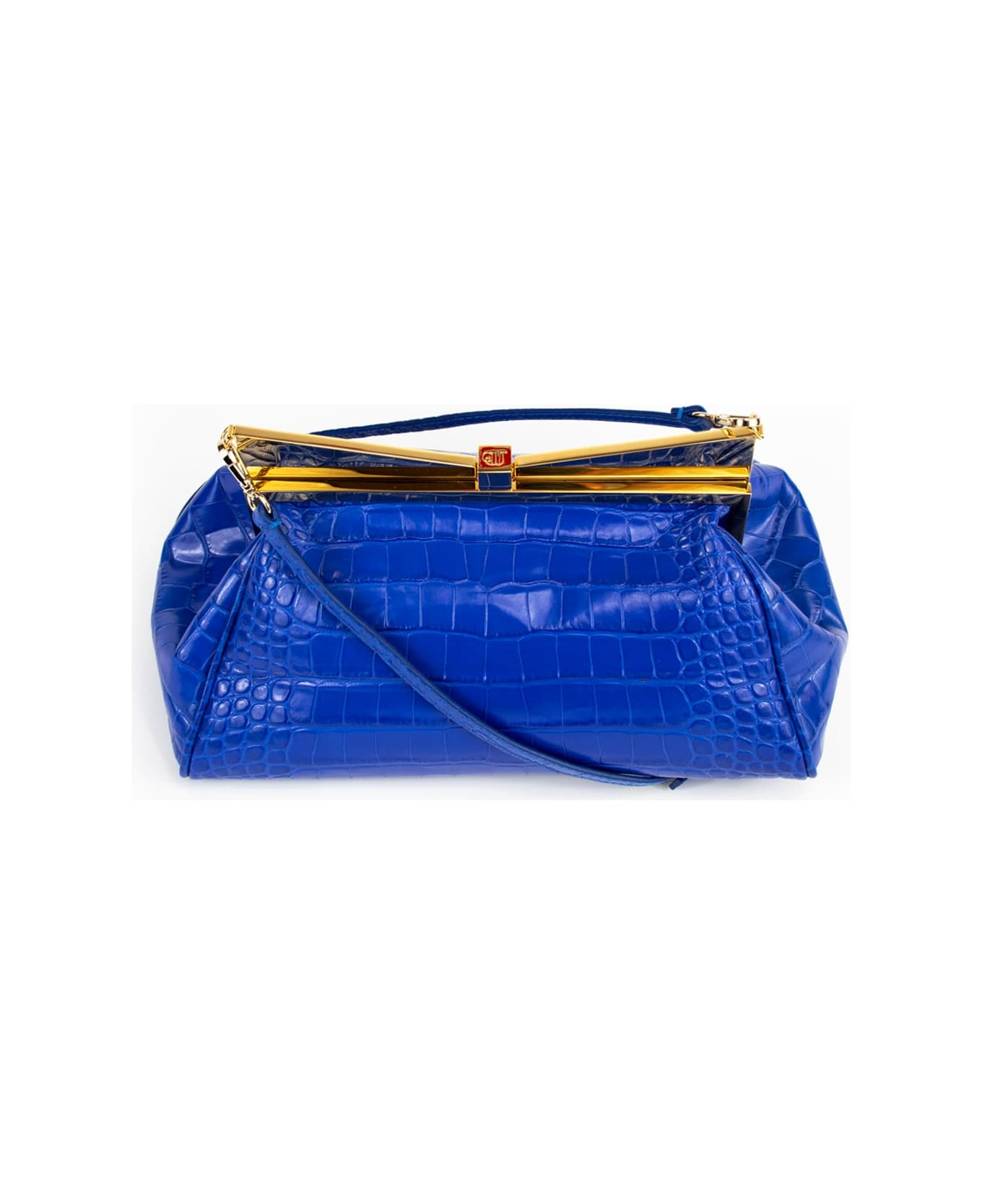 Sara Battaglia Lady Me Large - Blue Croc