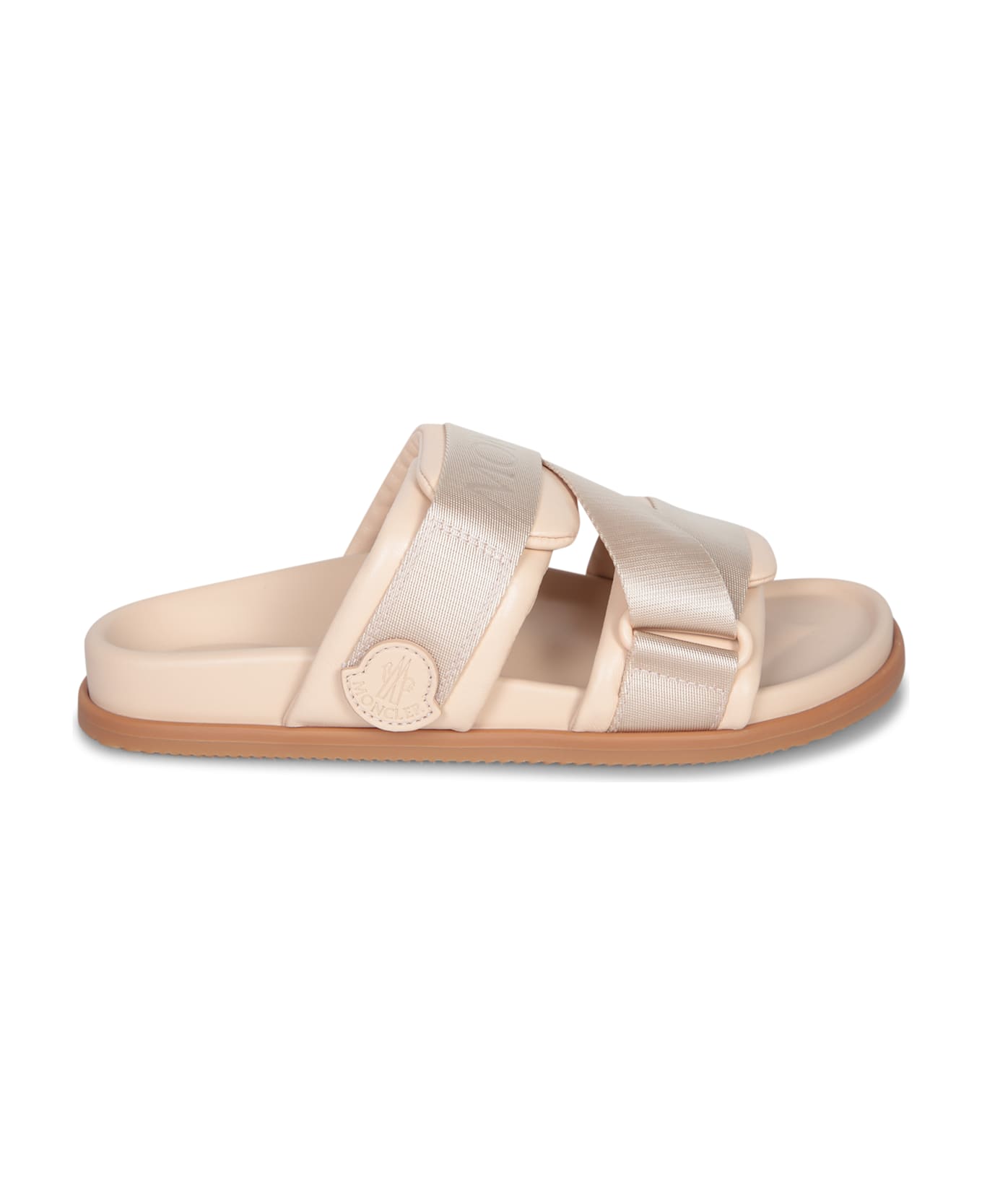 Moncler Logo Beige Sandals - Beige