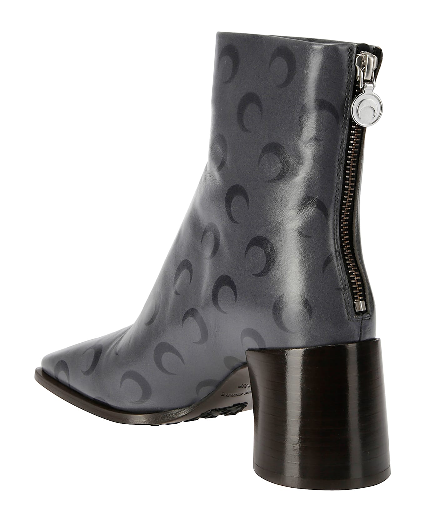 Marine Serre Moon Airbrushed Leather Ms Block - STONE GREY