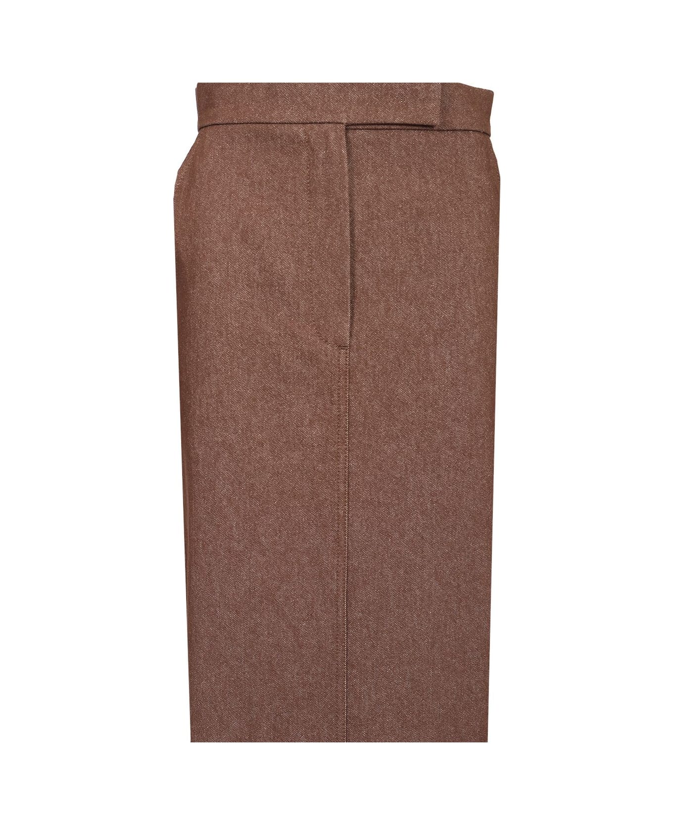 Max Mara Long Pencil Skirt - BROWN スカート