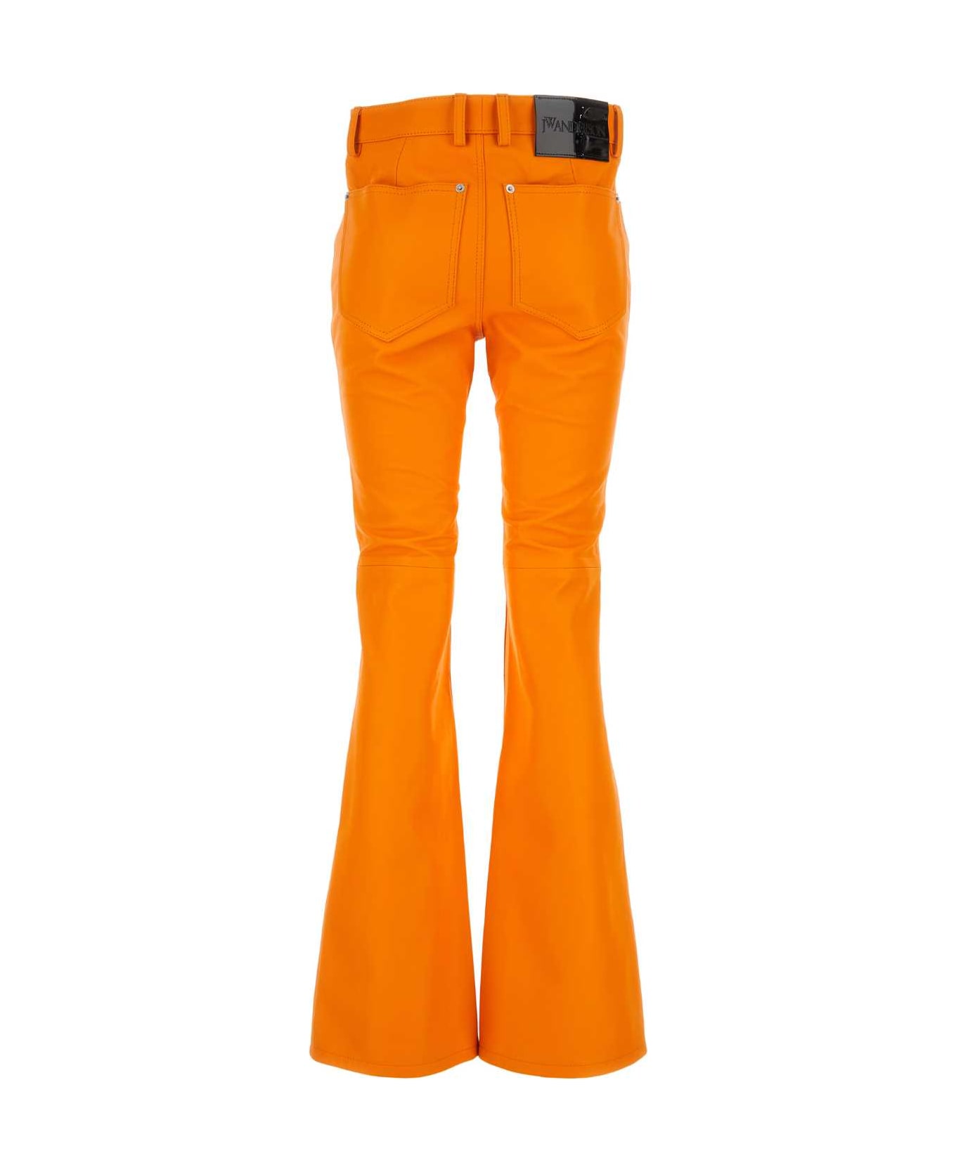 J.W. Anderson Orange Leather Pant - Orange ボトムス