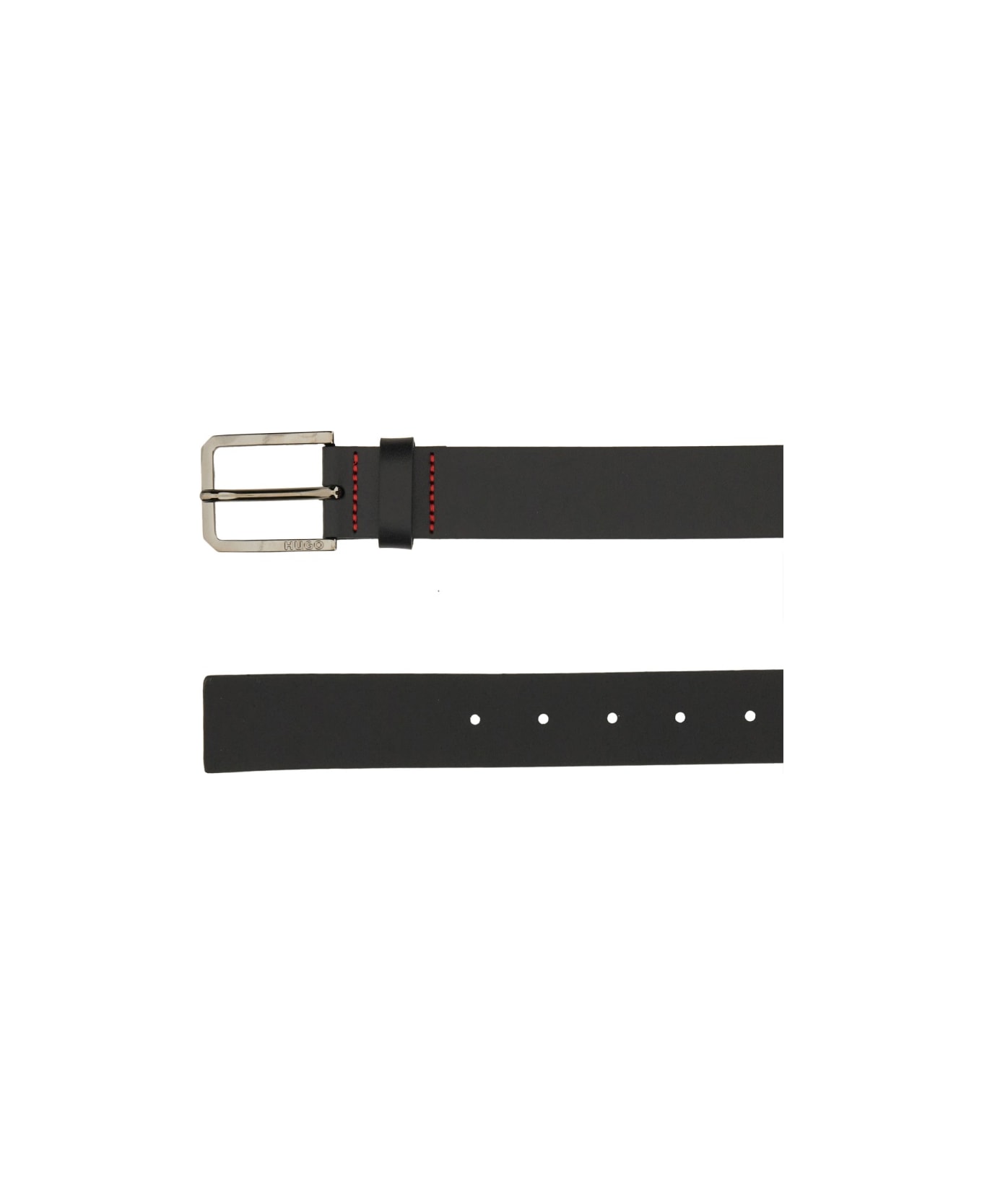 Hugo Boss Belt With Logo - BLACK