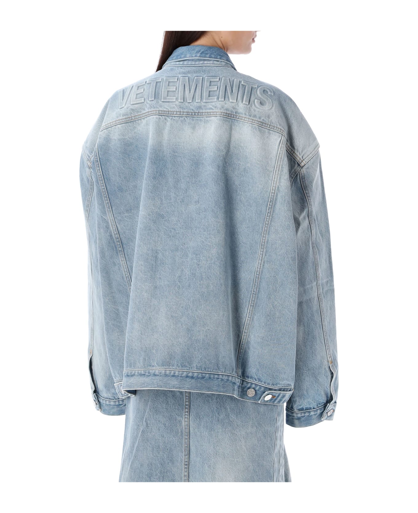 VETEMENTS Logo Denim Jacket - BLUE コート＆ジャケット