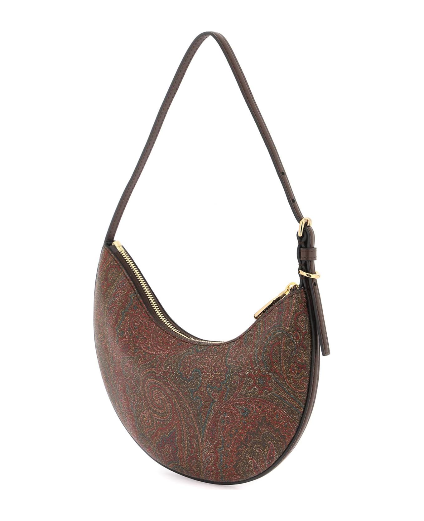 Etro Brown Leather Blend Bag - Brown