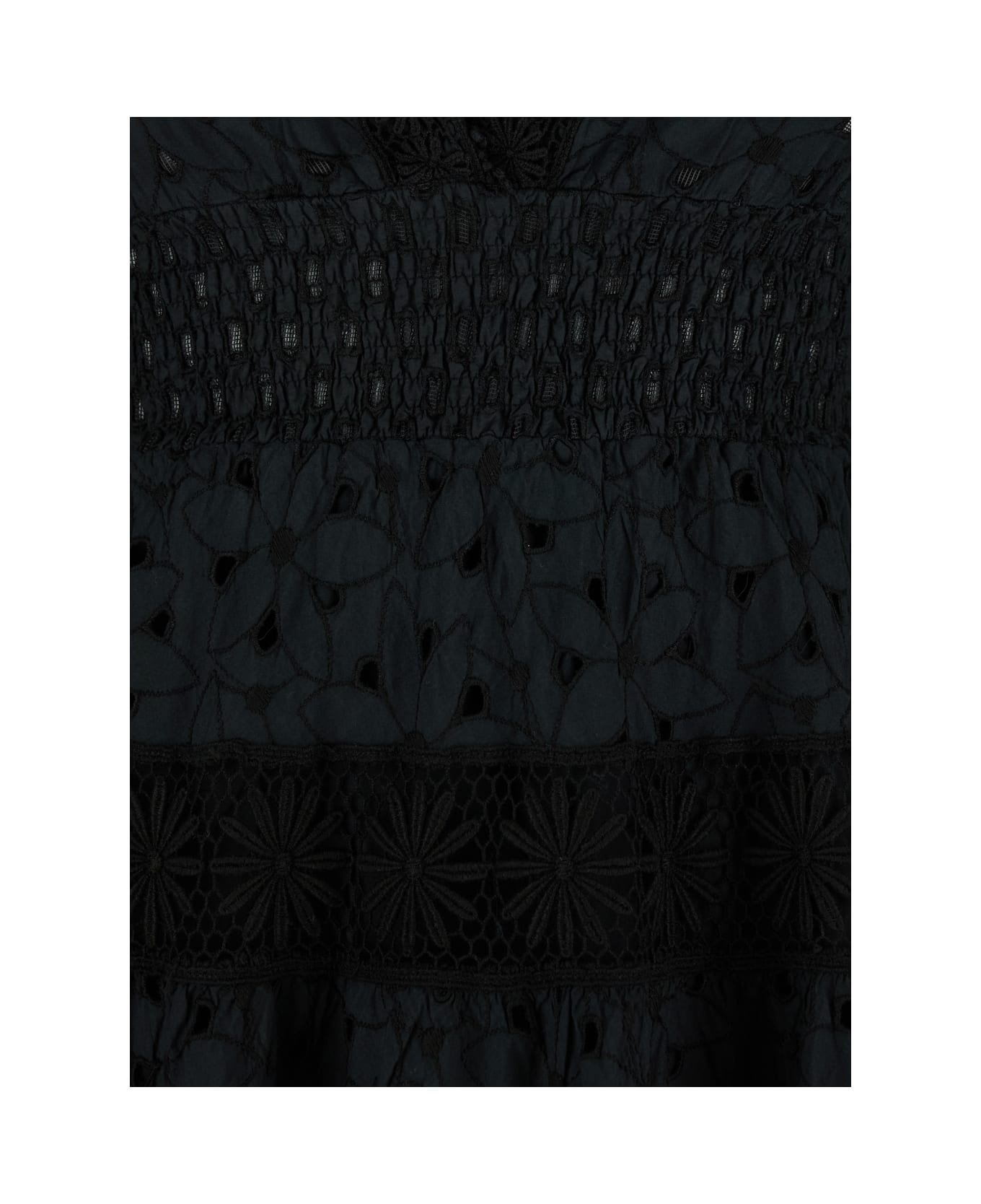 Temptation Positano Embroidered Dress - Black
