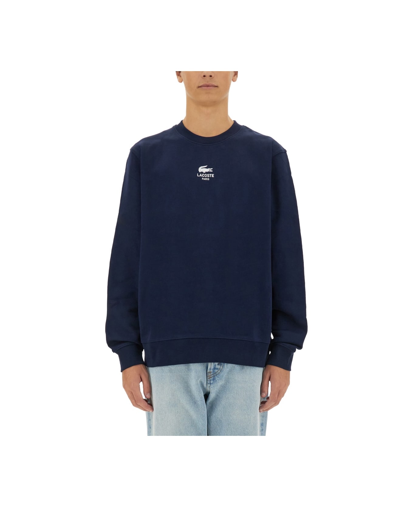 Lacoste Sweatshirt With Logo - BLUE