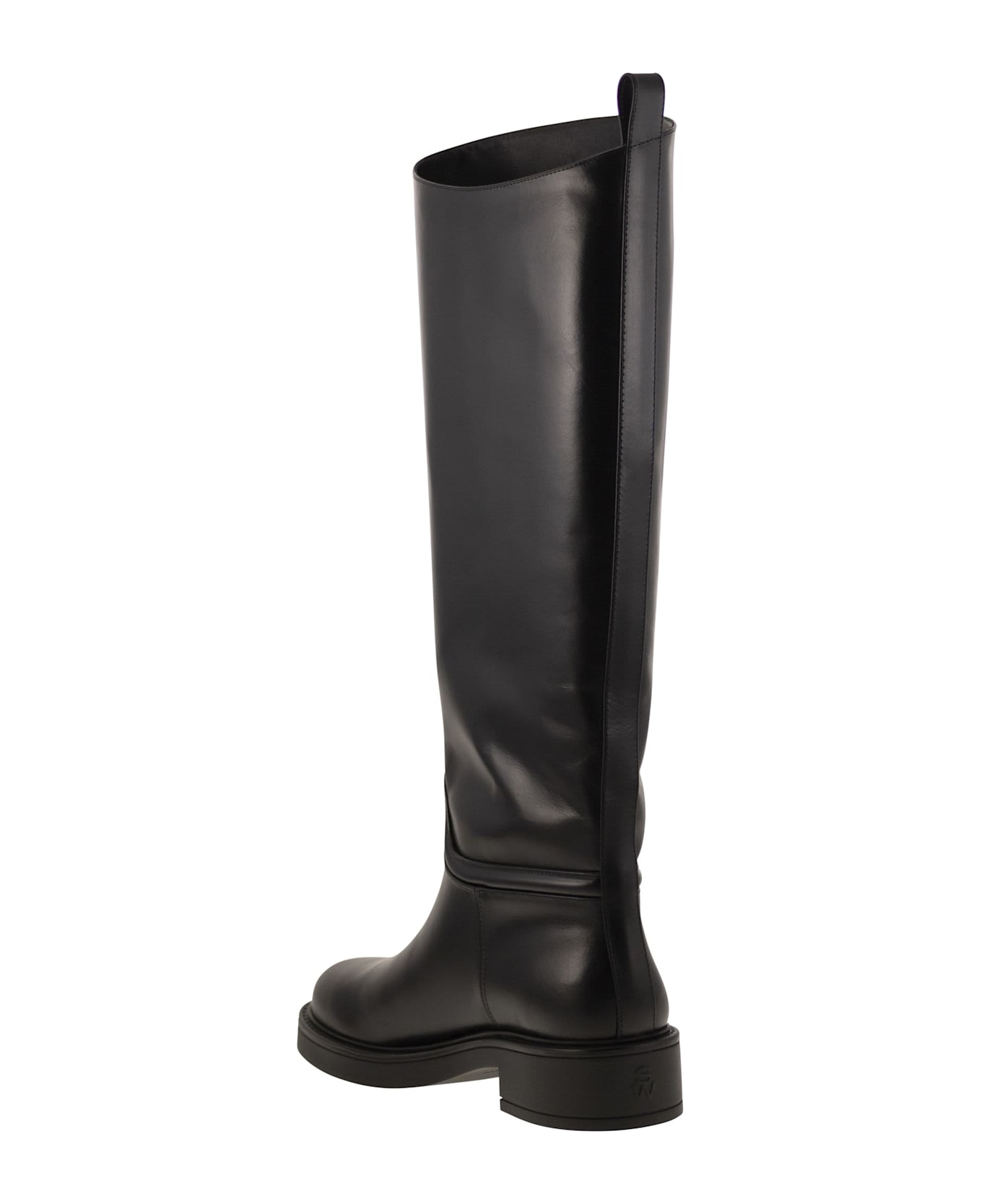 Stuart Weitzman Celia - Leather Boot - Black