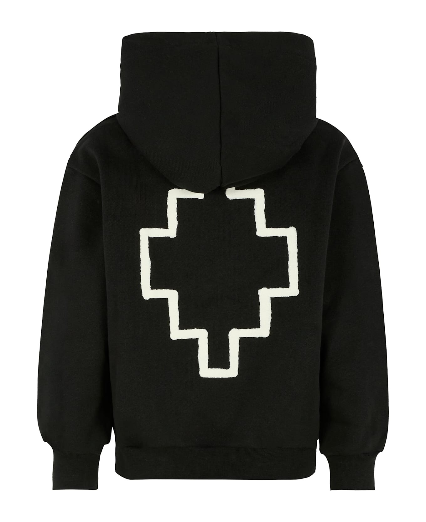 Marcelo Burlon Black Sweatshirt For Boy With White Logo - Black