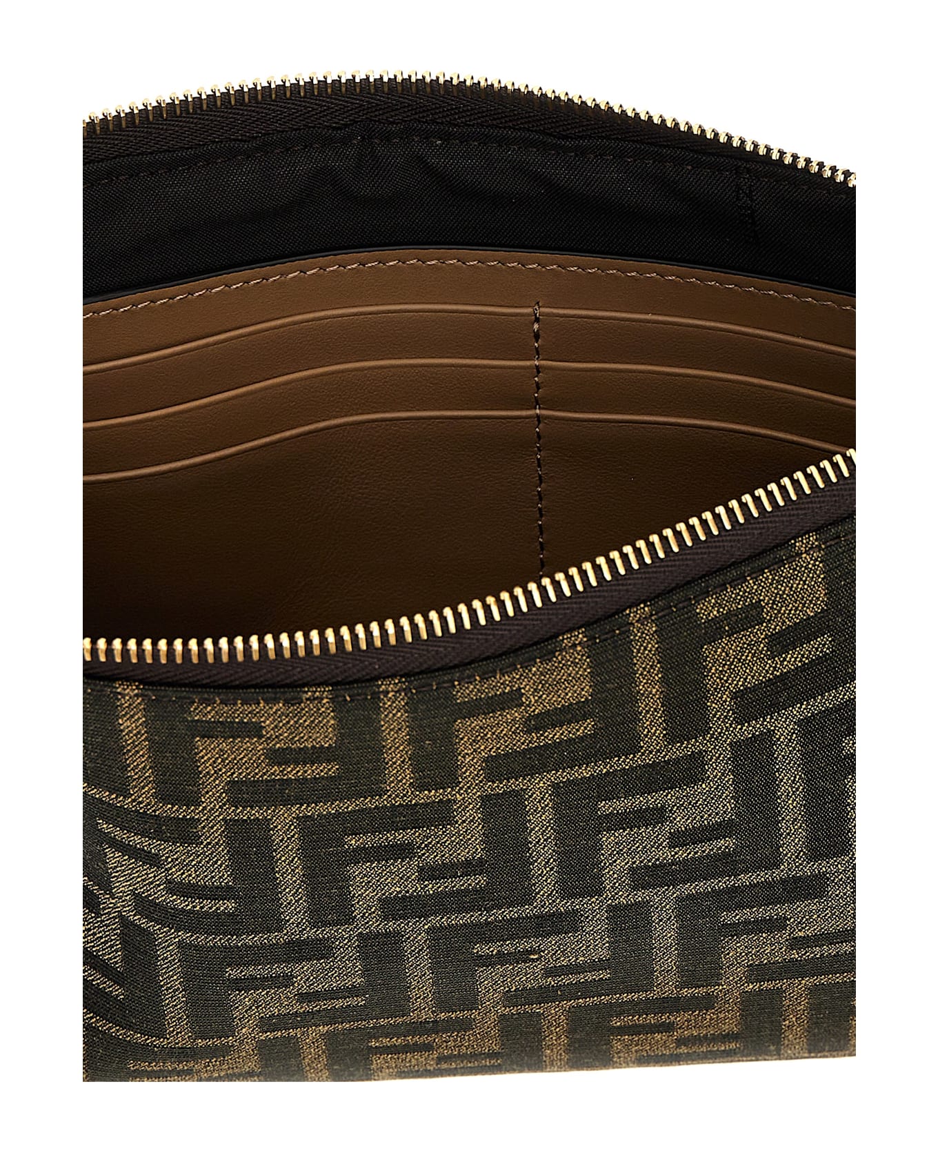 Fendi 'medium Baguette' Clutch - Brown