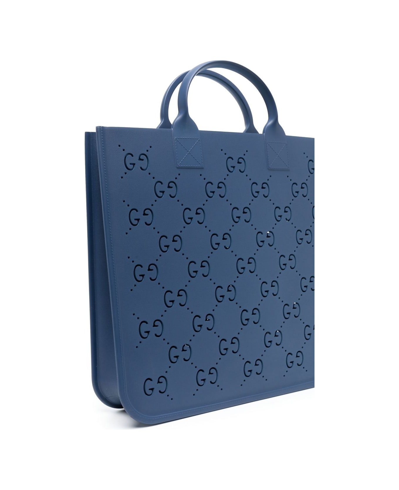 Gucci cross Rubber Bag - Blu