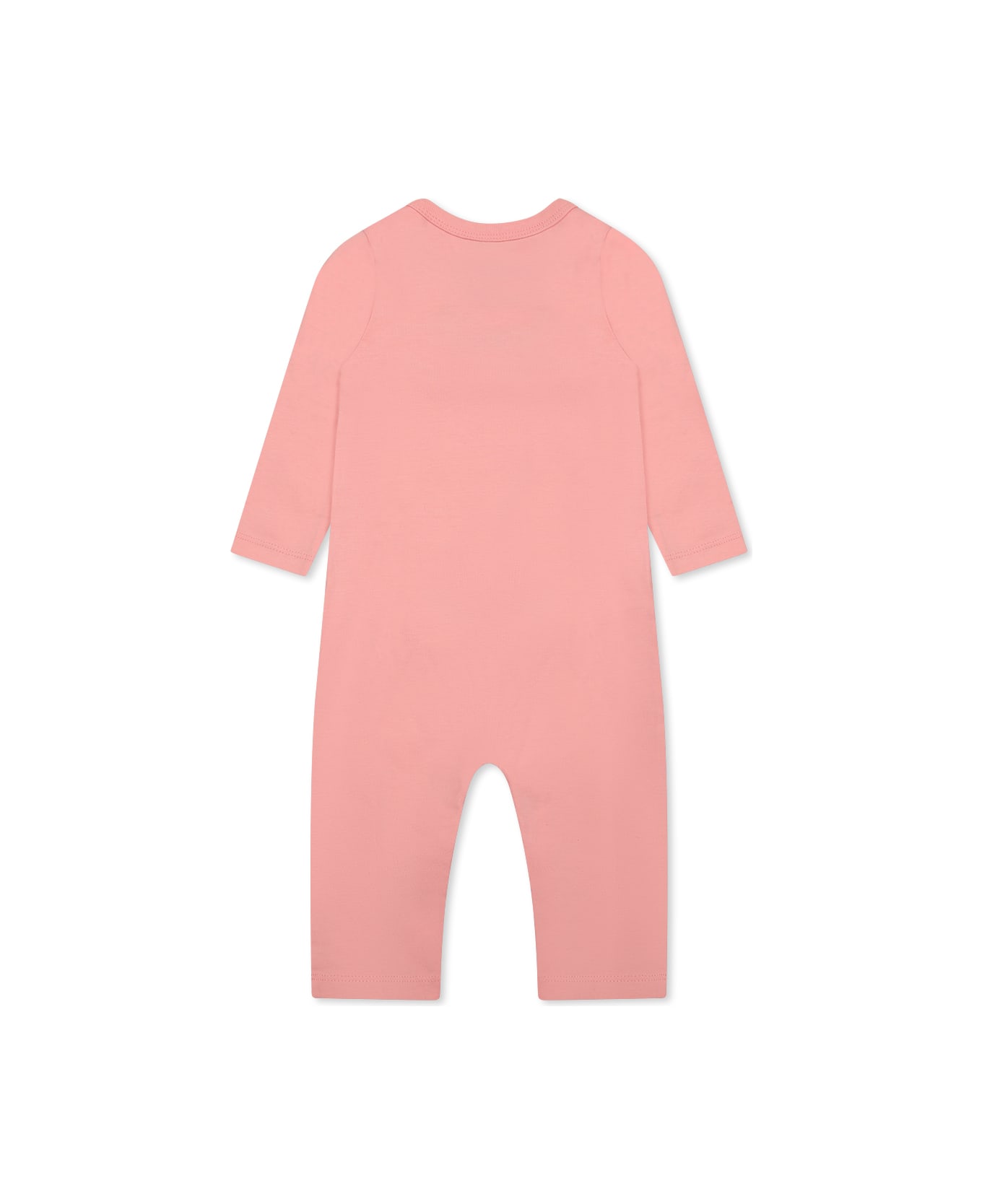 Off-White Pink Babygrow Set For Baby Girl With Logo - Pink