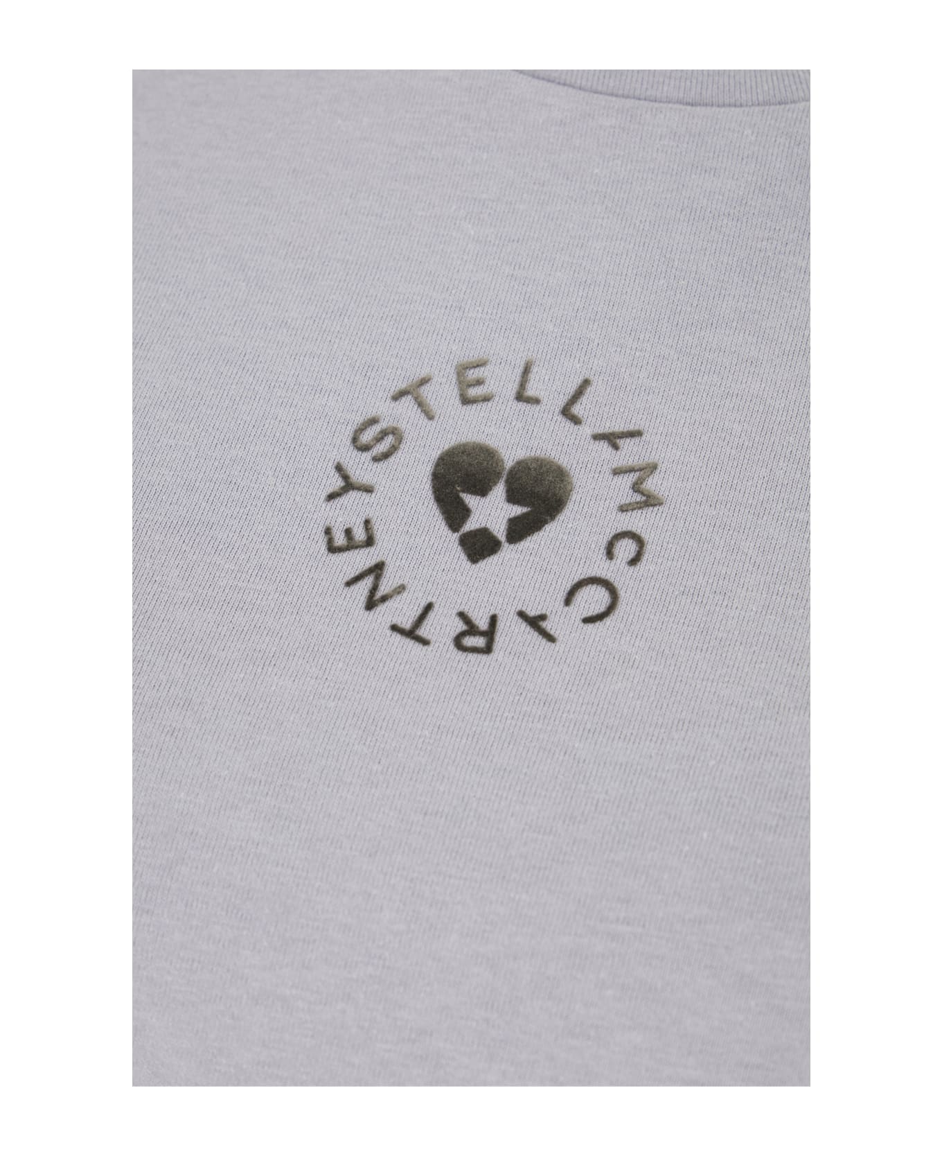 Stella McCartney Light Grey Cotton T-shirt - ANGEL BLUE