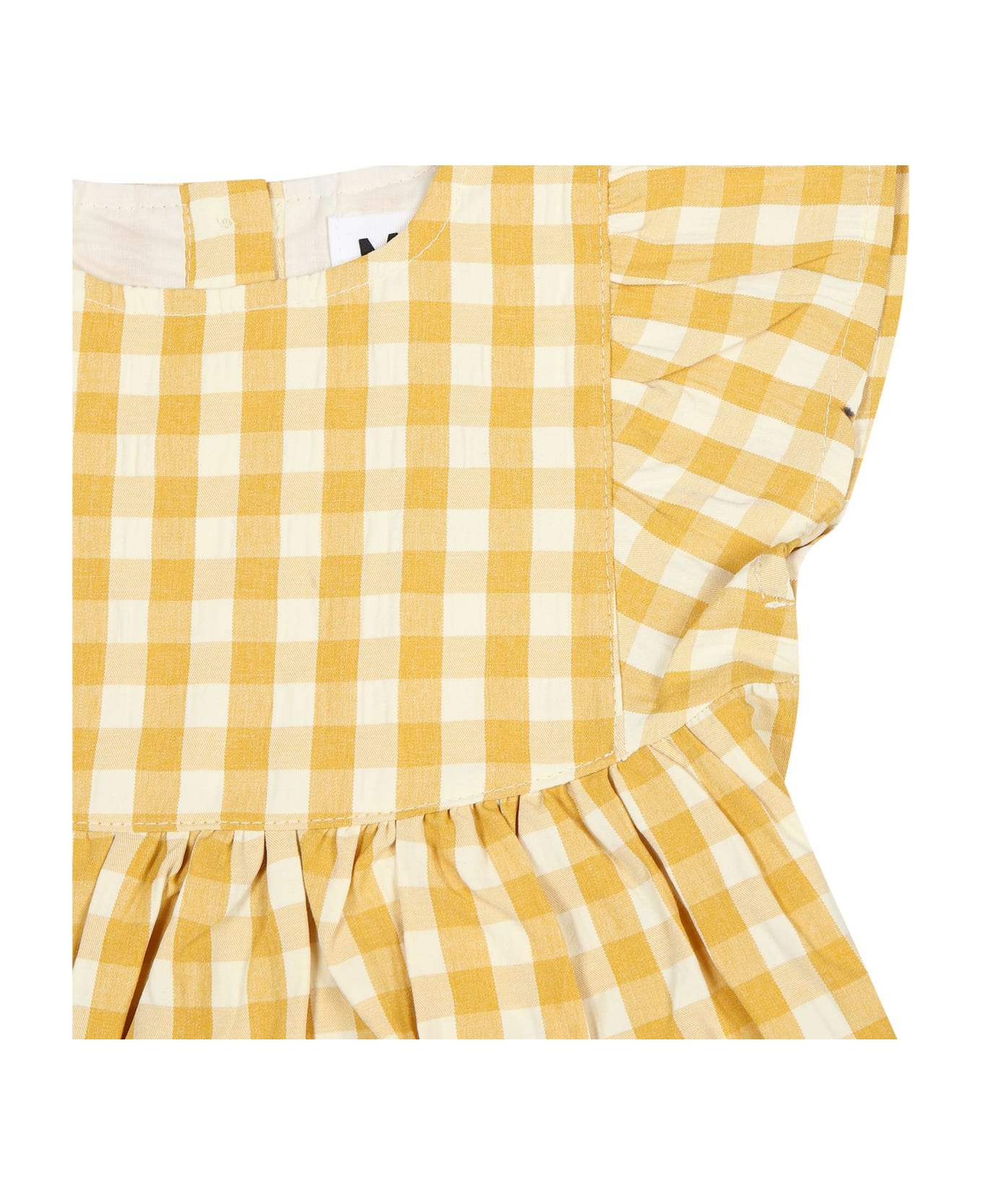 Molo Casual Yellow Dress Chantal For Baby Girl - Yellow ウェア