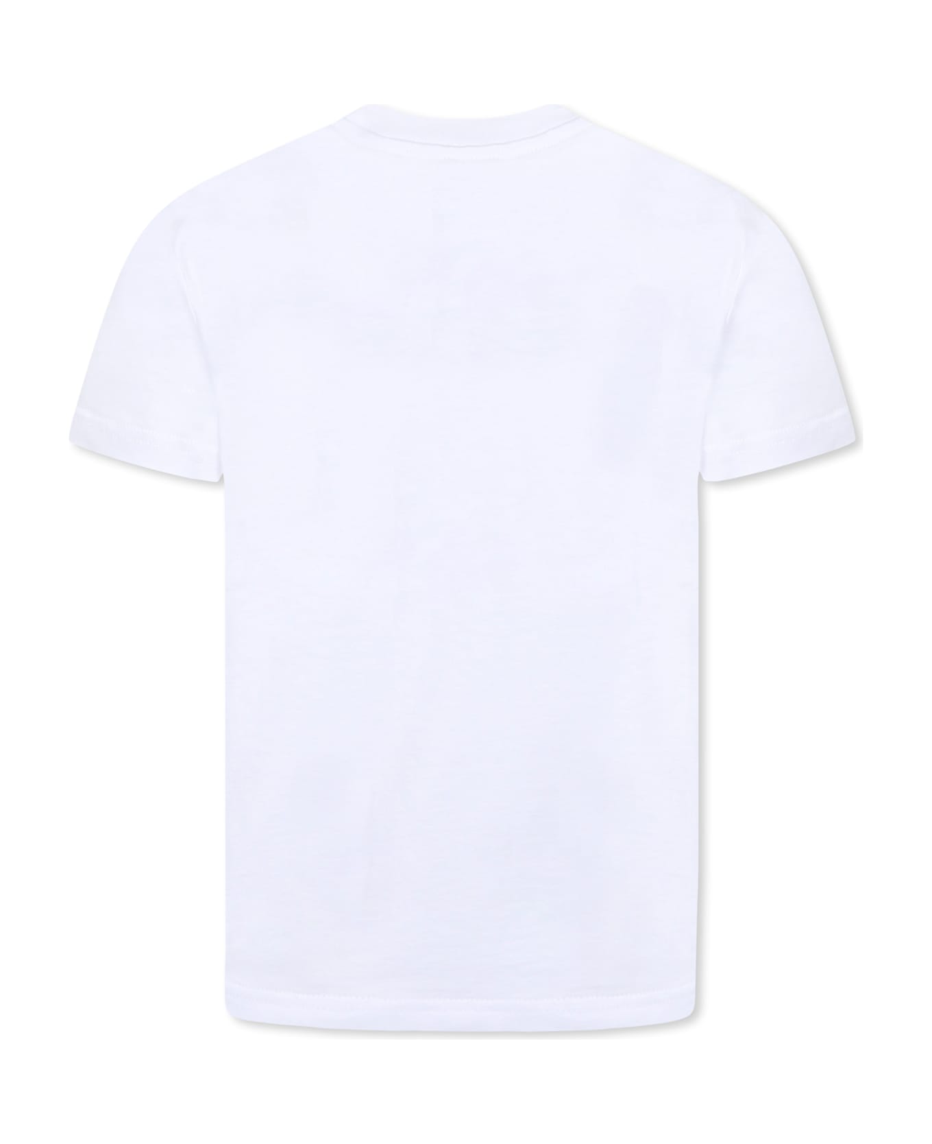 Dsquared2 White T-shirt For Boy With Logo - White
