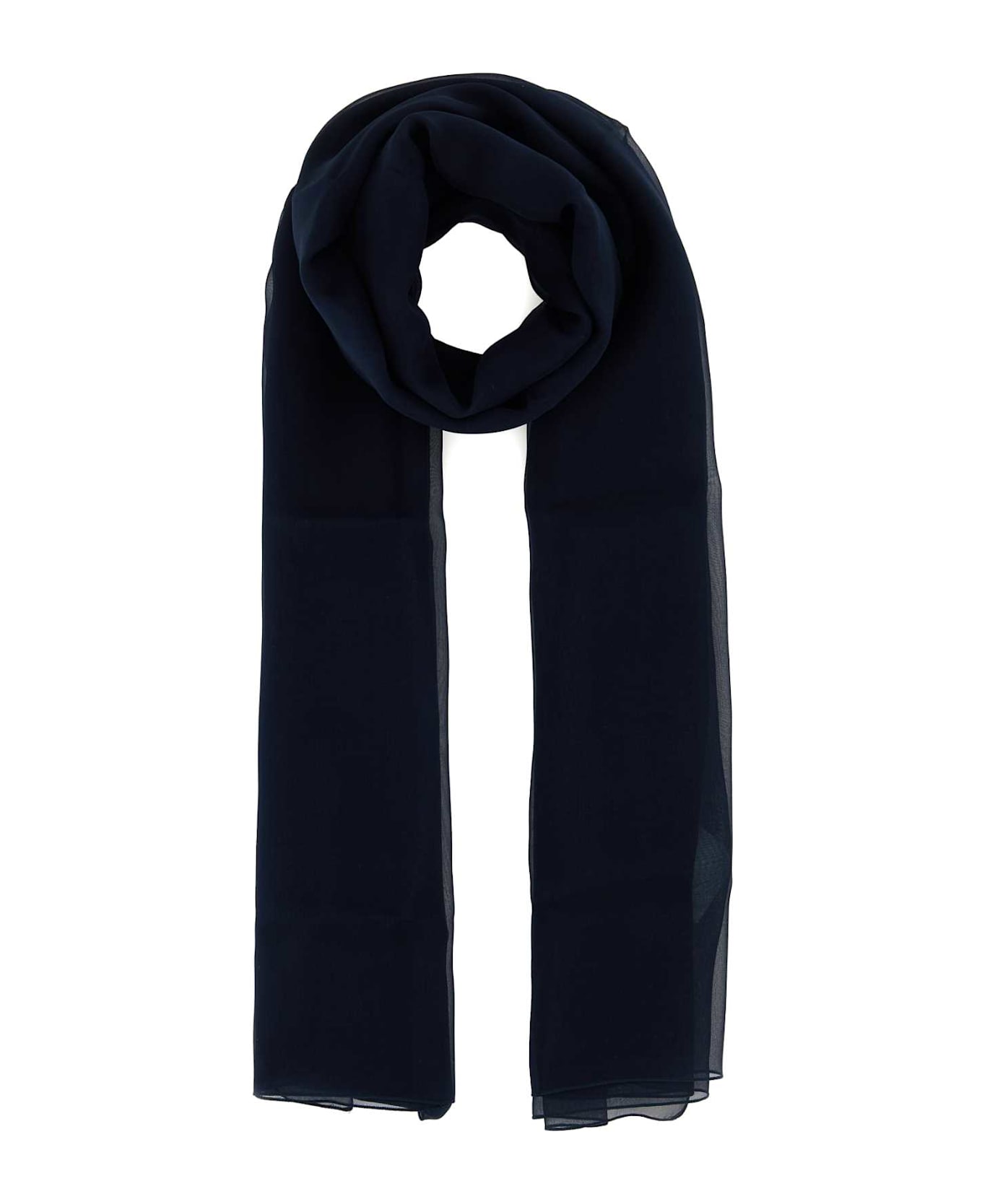 Alberta Ferretti Midnight Blue Silk Foulard - BLU