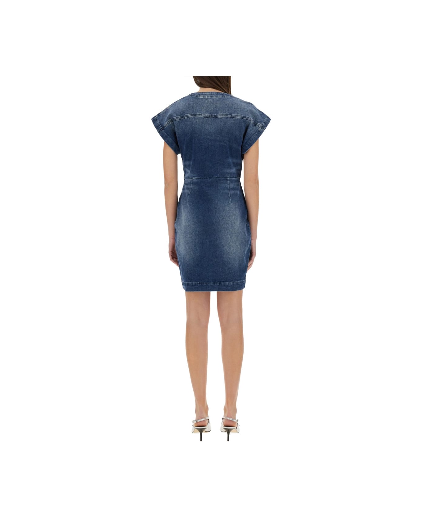 M05CH1N0 Jeans Denim Dress - DENIM