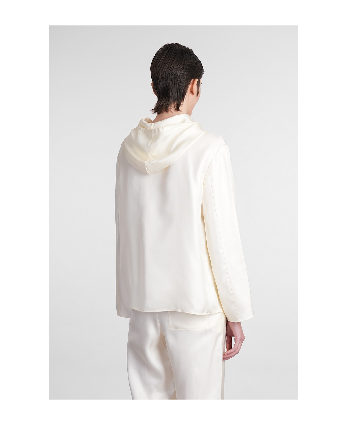 Loulou Studio Nuka Blouse In Beige Silk - beige