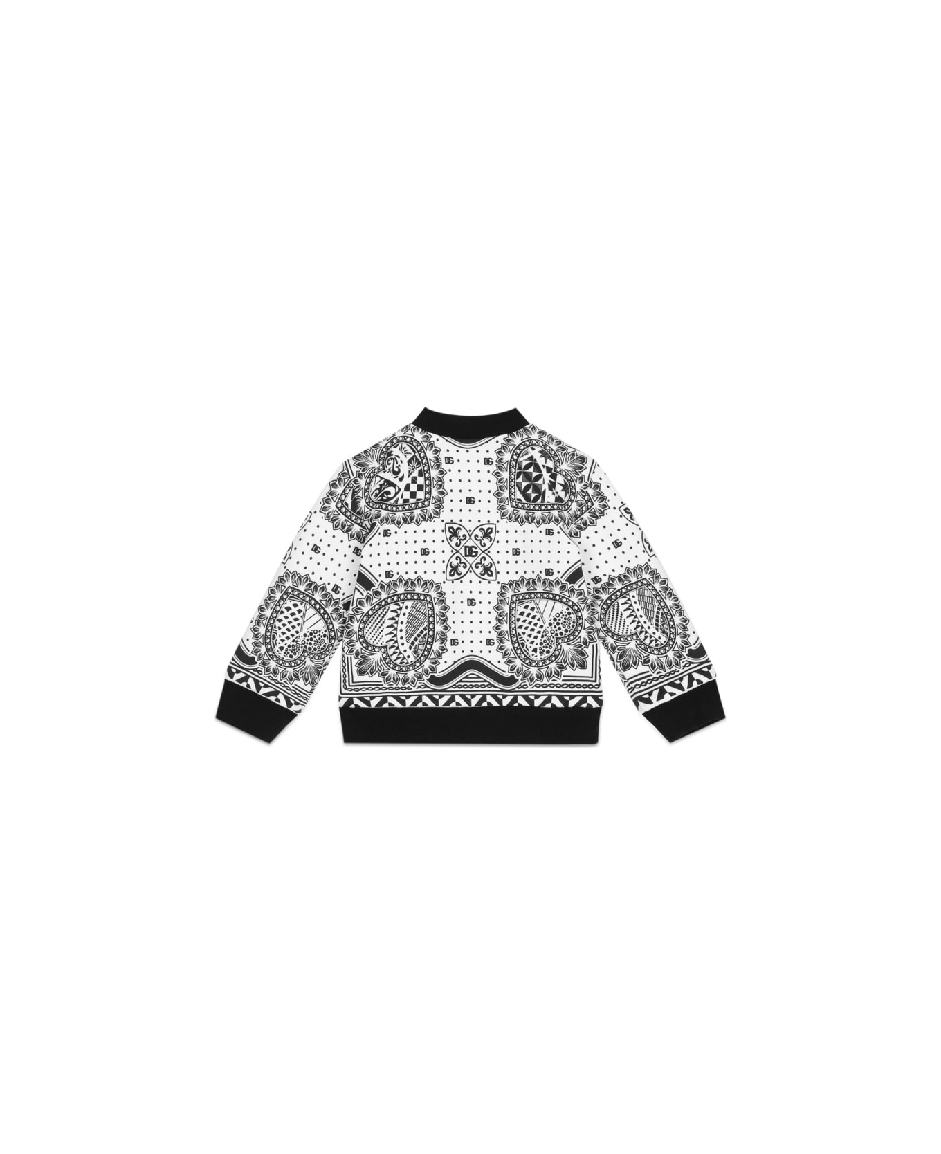 Dolce & Gabbana Sweatshirt With Bandana Buttons - MULTICOLOUR ニットウェア＆スウェットシャツ