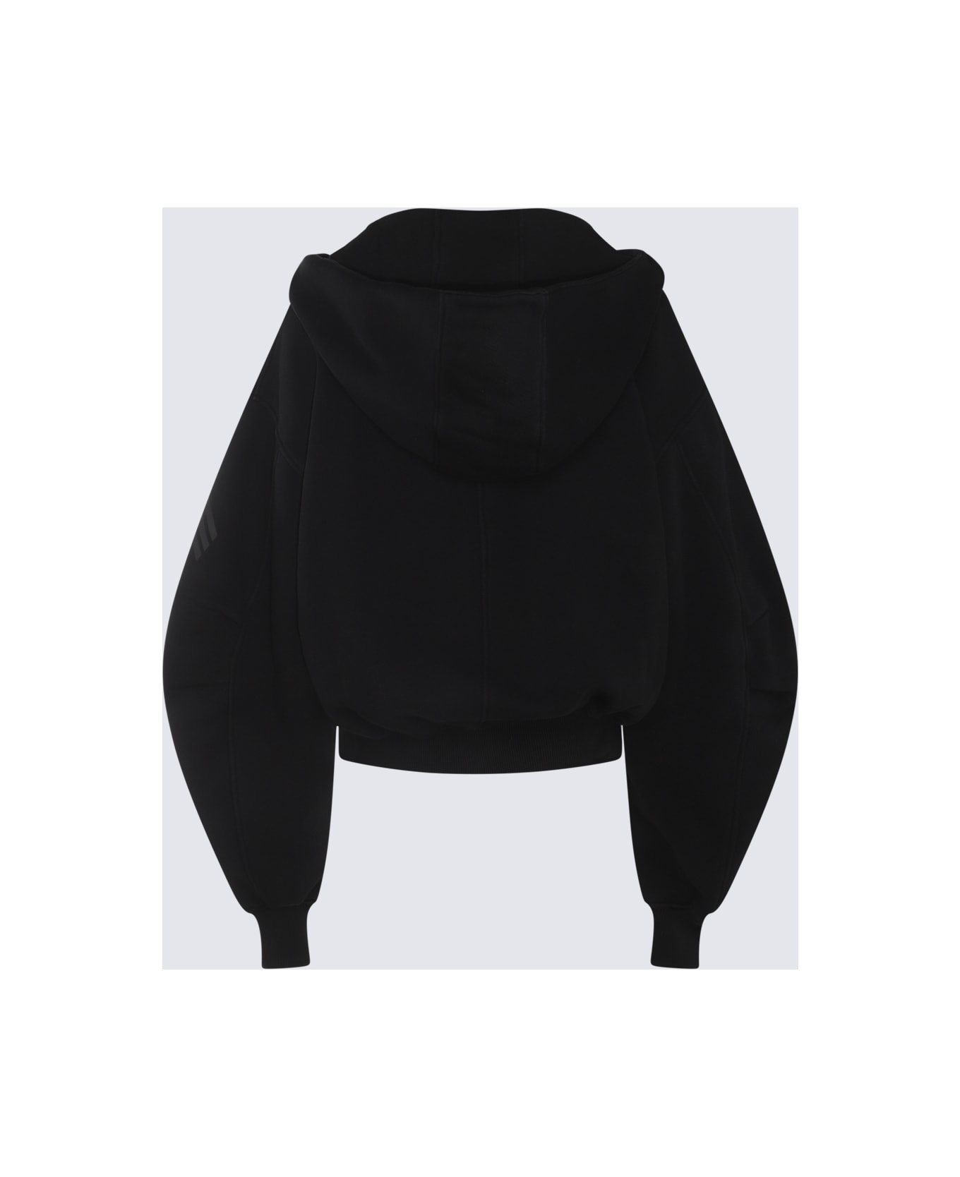The Attico Black Cotton Sweatshirt - Black