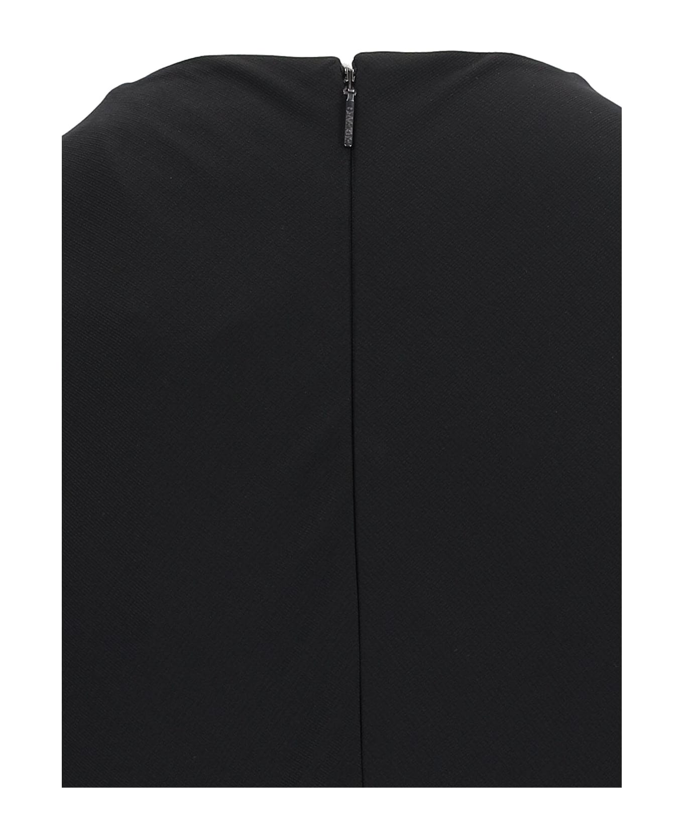 Calvin Klein Flared Midi Dress - Black  