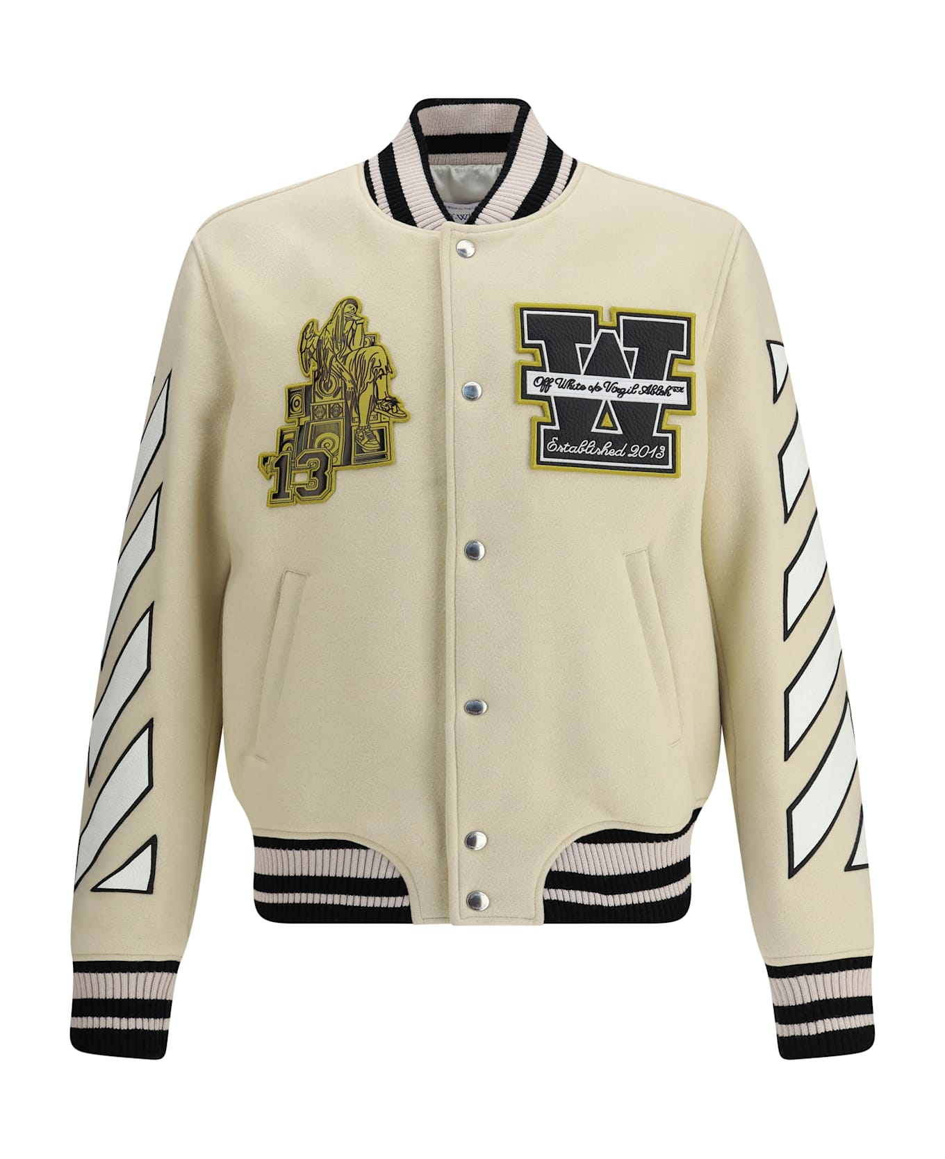 Off-White Lion Wool Varsity Jacket