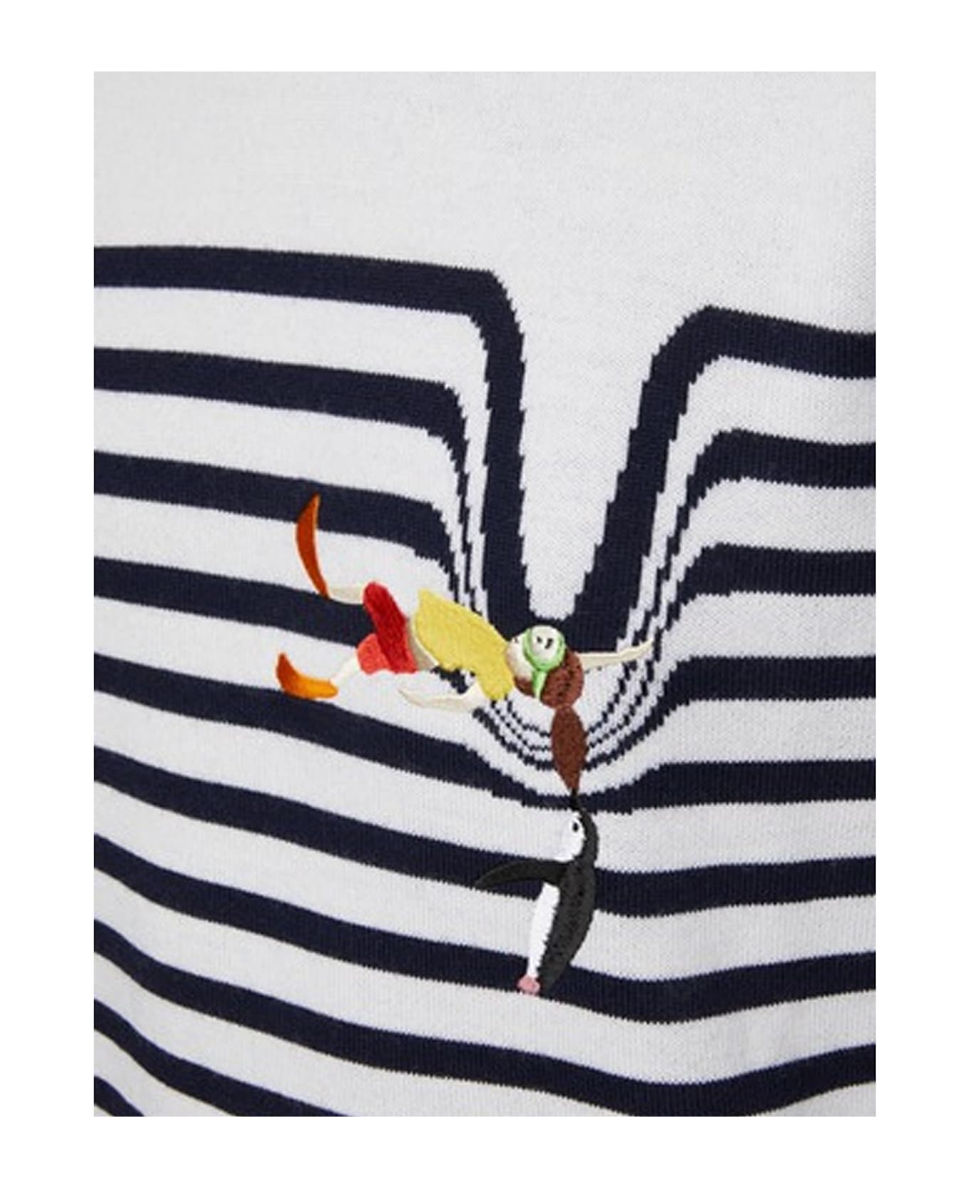 Loewe X Suna Fujita Striped Sweater - White