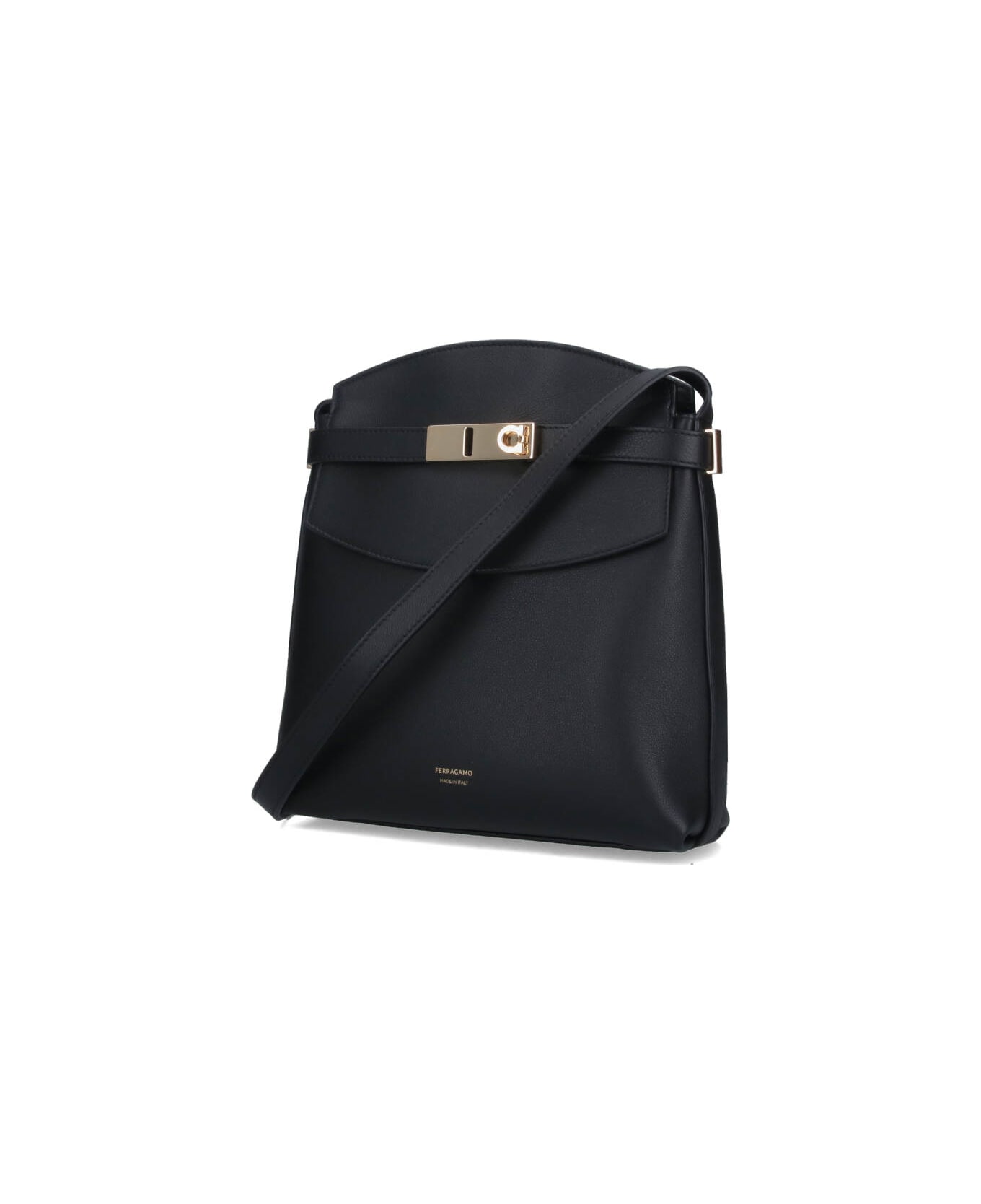 Ferragamo "hug" Crossbody Bag - Black  