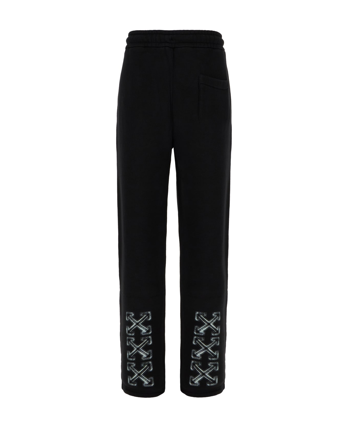 Off-White Black Cotton Joggers - BLACK