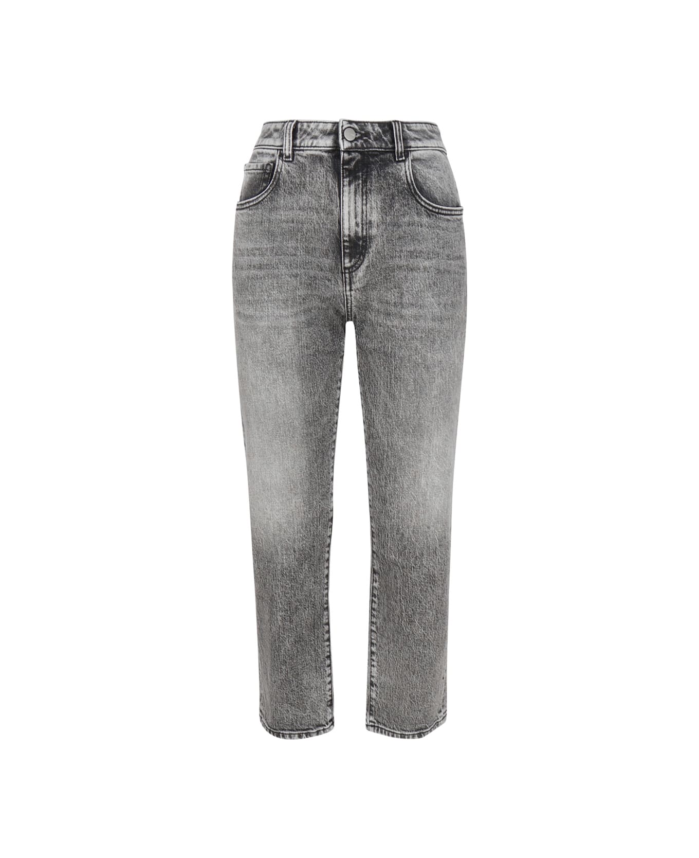 Icon Denim Vintage Effect Jeans - Grey デニム