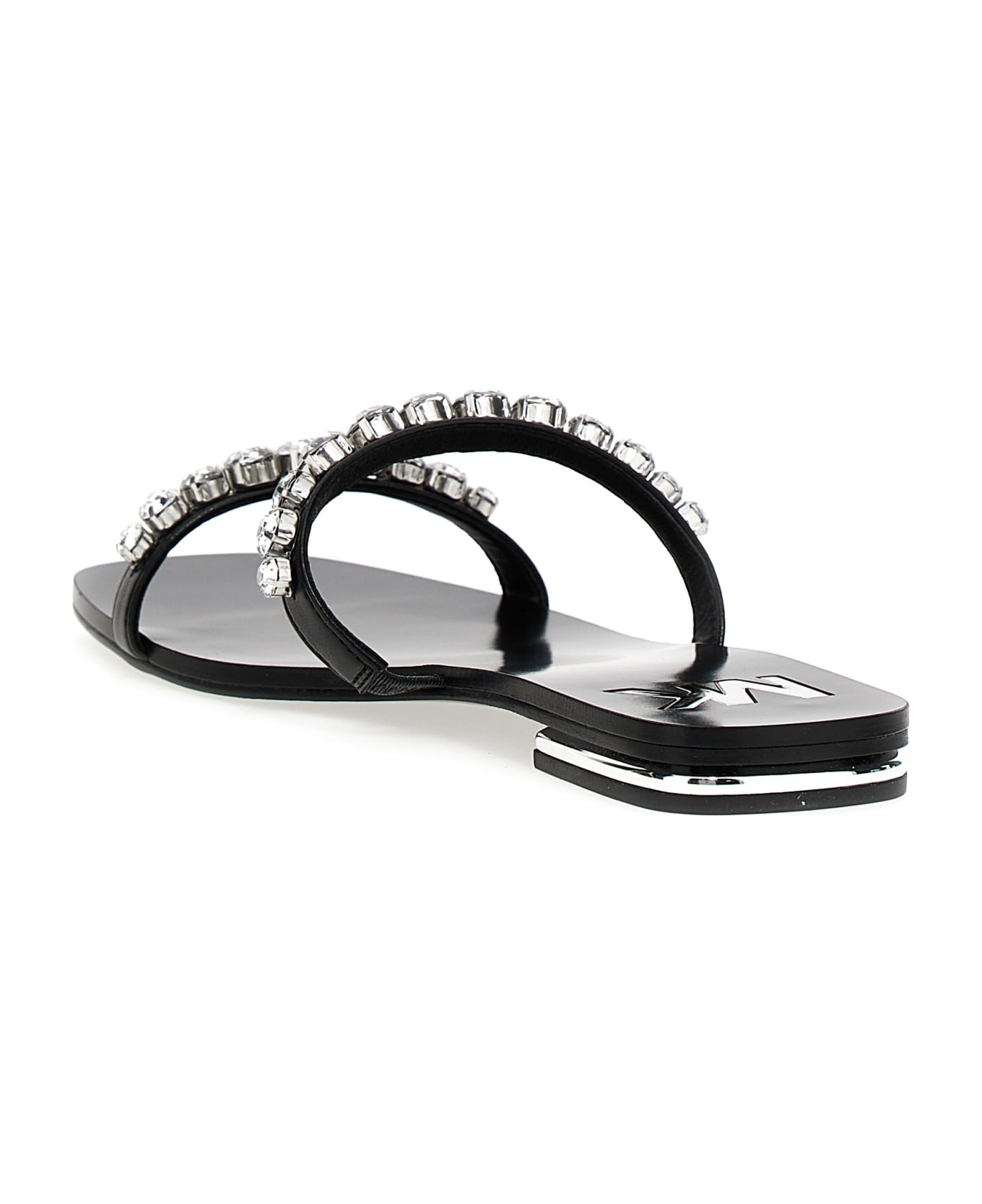 Michael Kors Jessa' Leather Sandals - Black