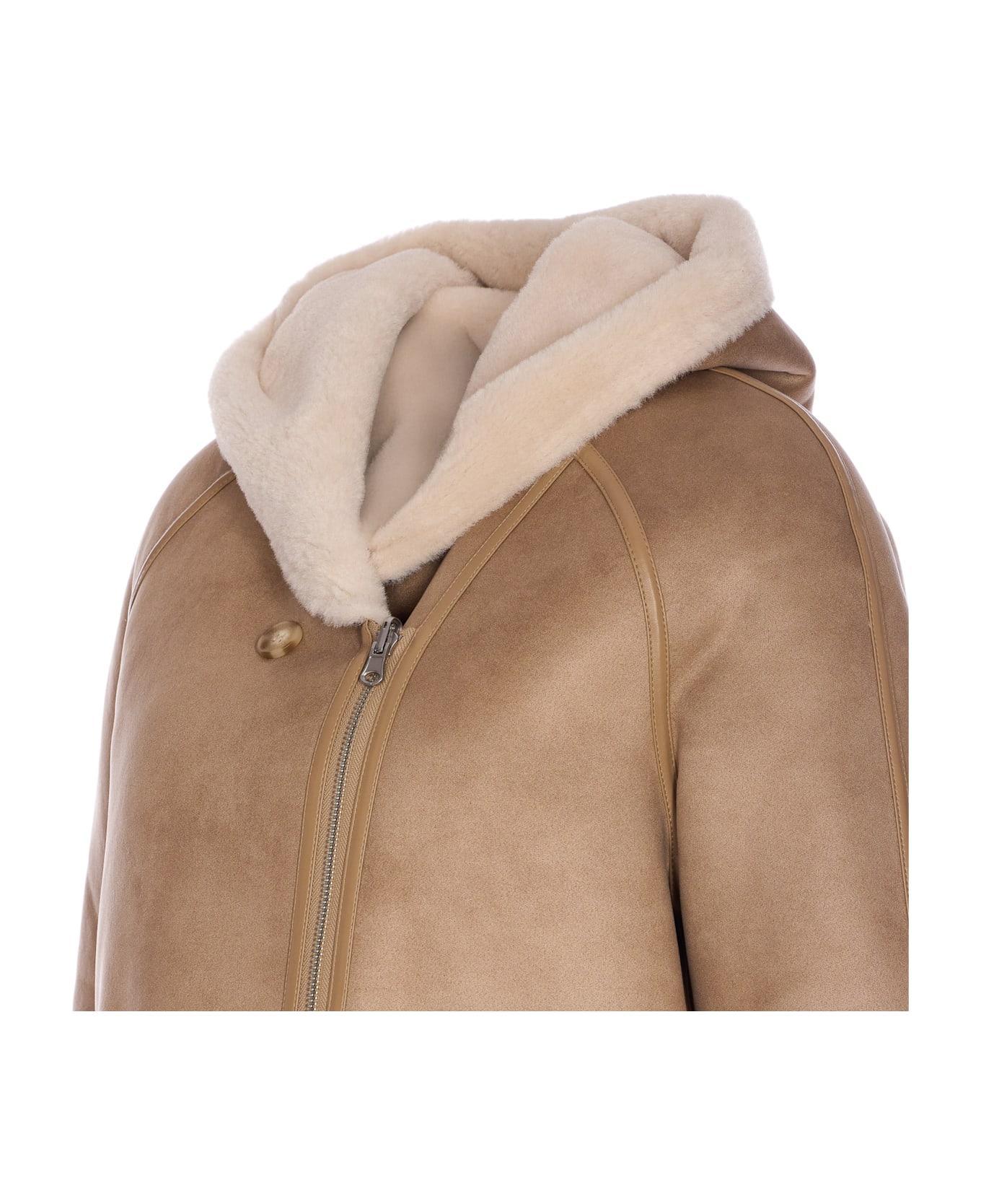 urbancode Reversible Faux Fur Jacket - Beige