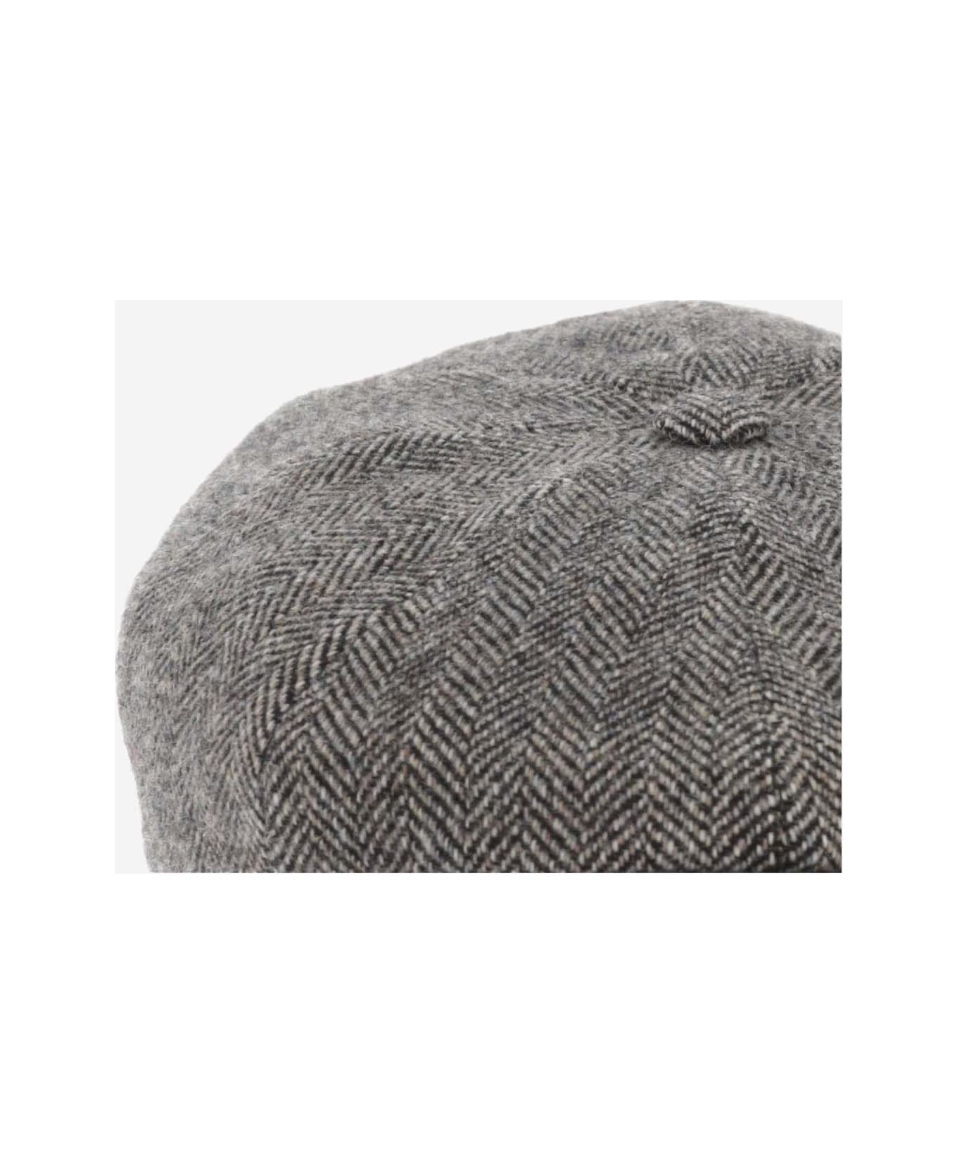 Stetson Wool Tweed Cap - Grey