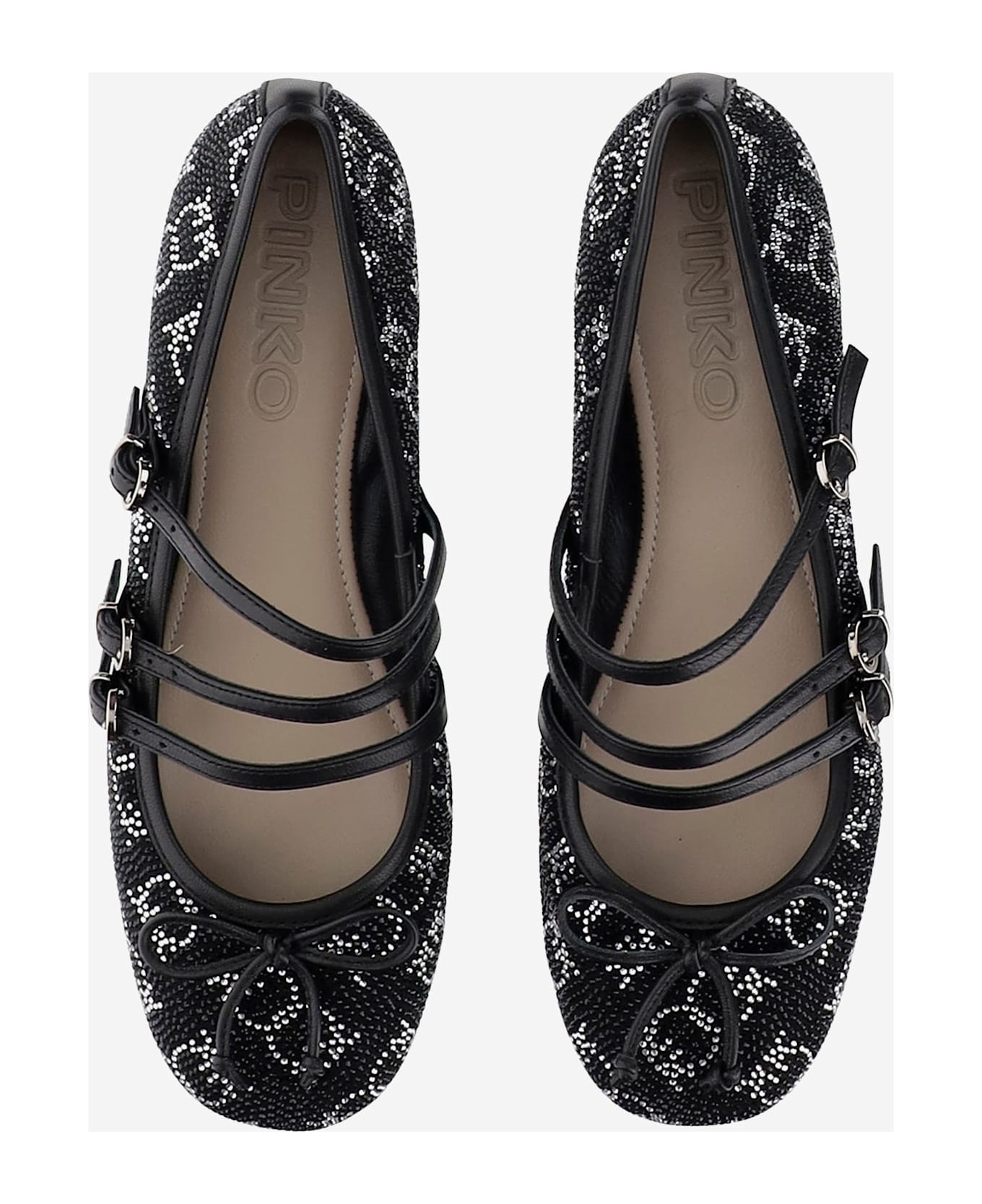 Pinko Joy Ballet With Rhinestones - BLACK