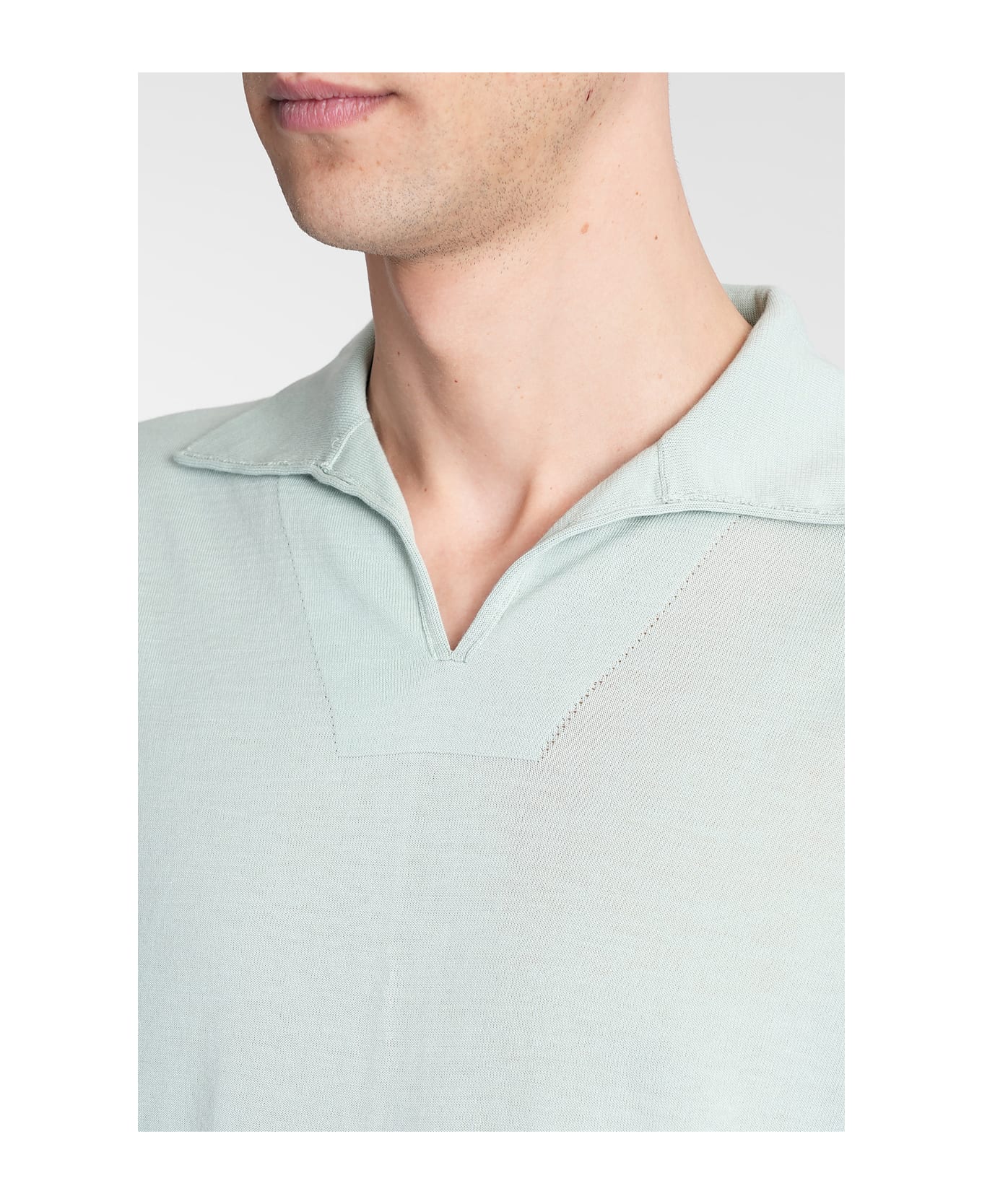 Ballantyne Polo In Green Cotton - green