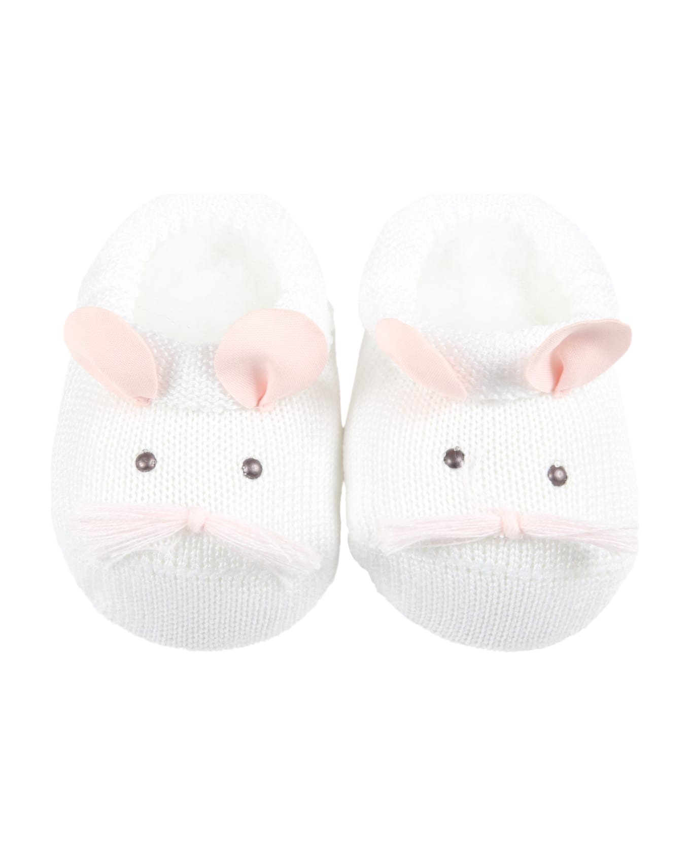 Story Loris White Baby-bootee For Baby Girl - White