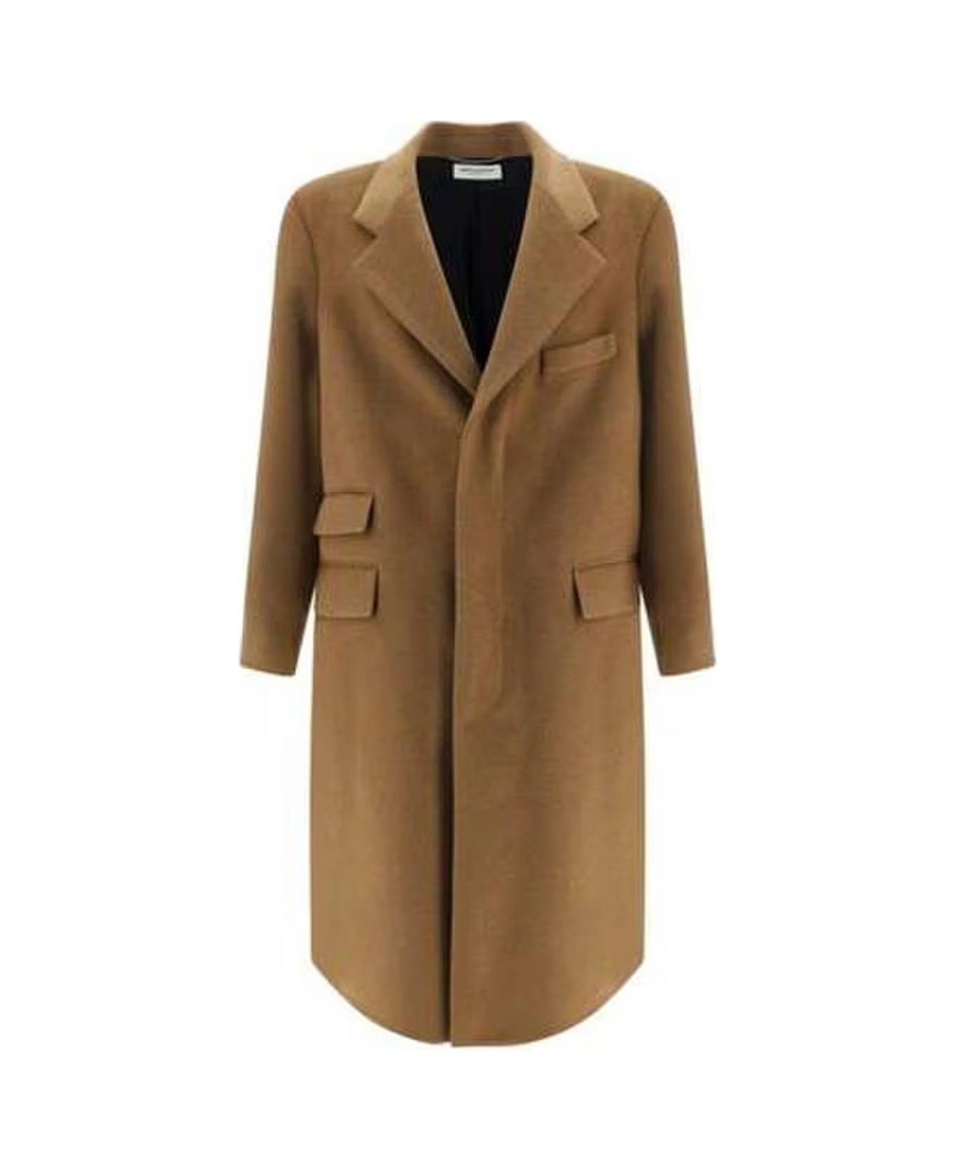 Saint Laurent Manteau Oversize Coat - Brown