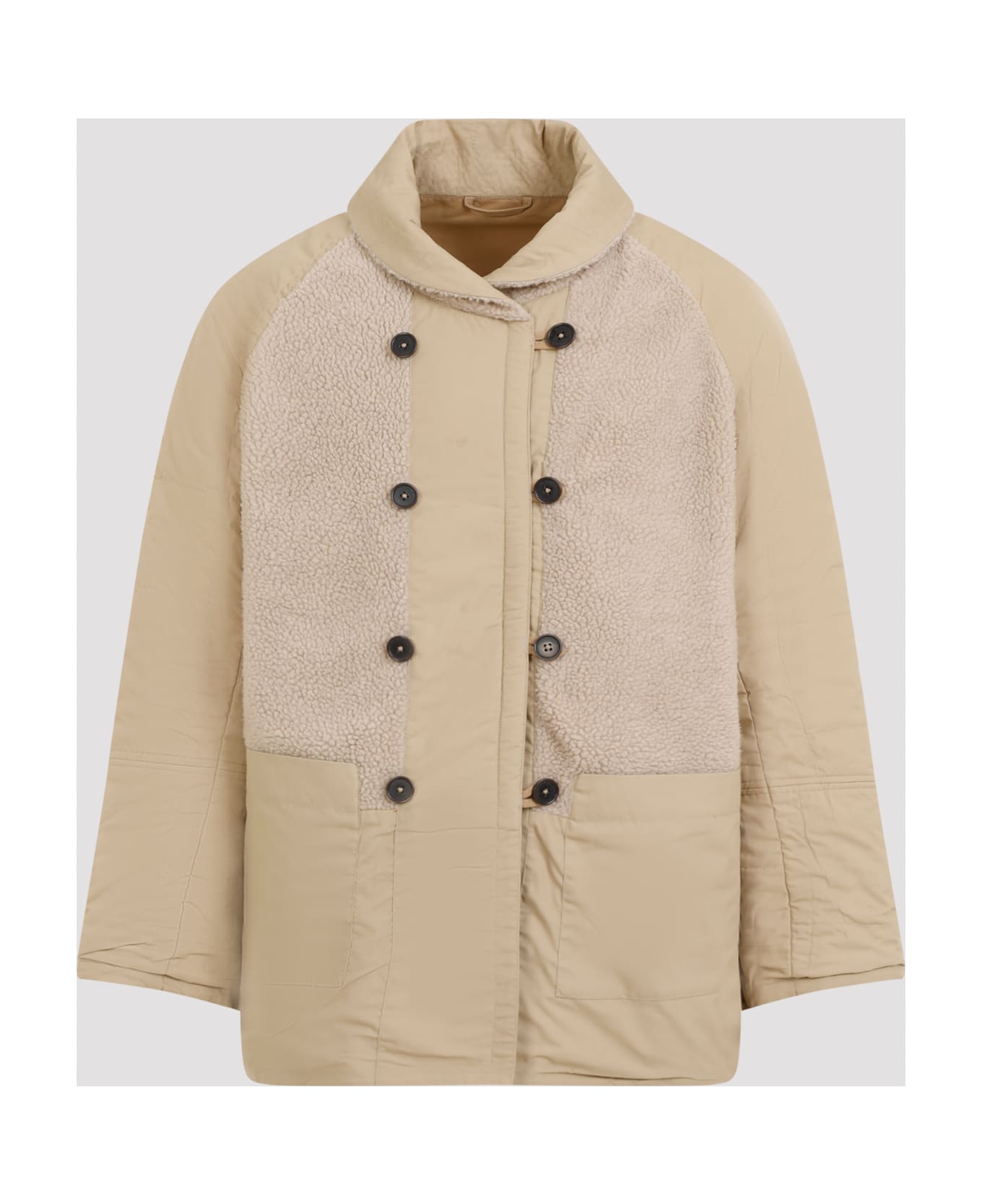 Universal Works Reversible Mackinaw Jacket - Sand