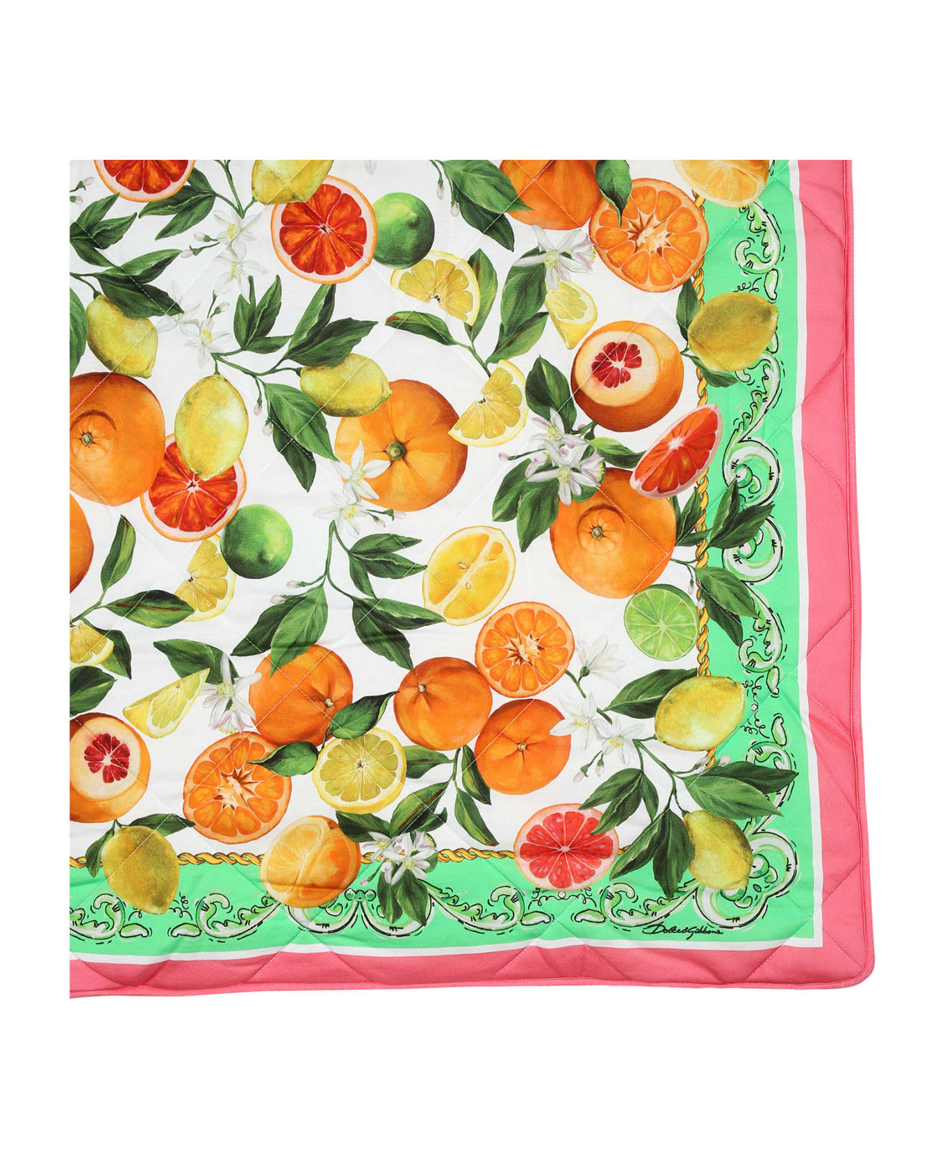 Dolce & Gabbana Multicolor Patterned Blanket For Baby Girl - Multicolor アクセサリー＆ギフト